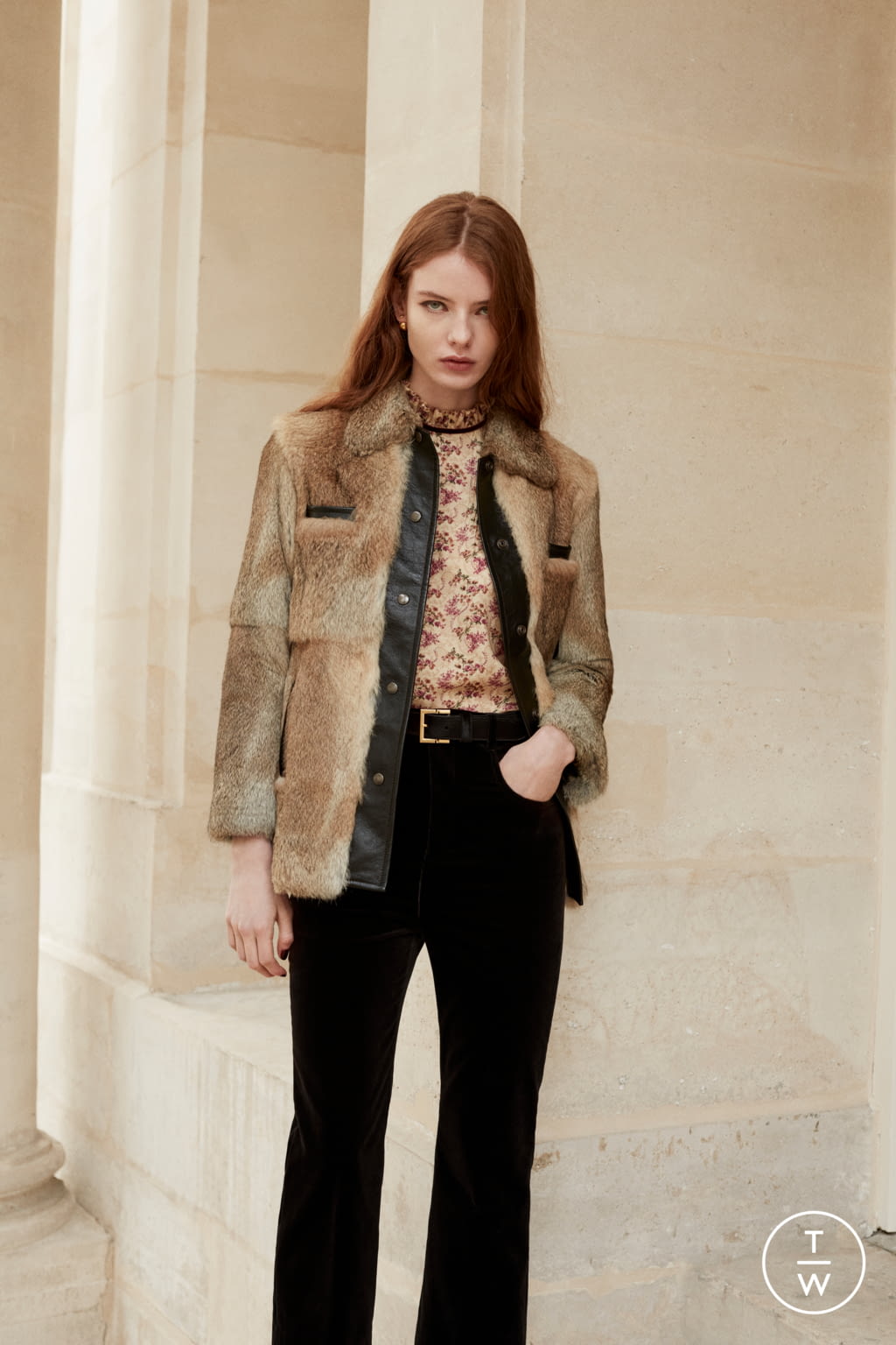 Fashion Week Paris Pre-Fall 2021 look 28 from the Saint Laurent collection womenswear