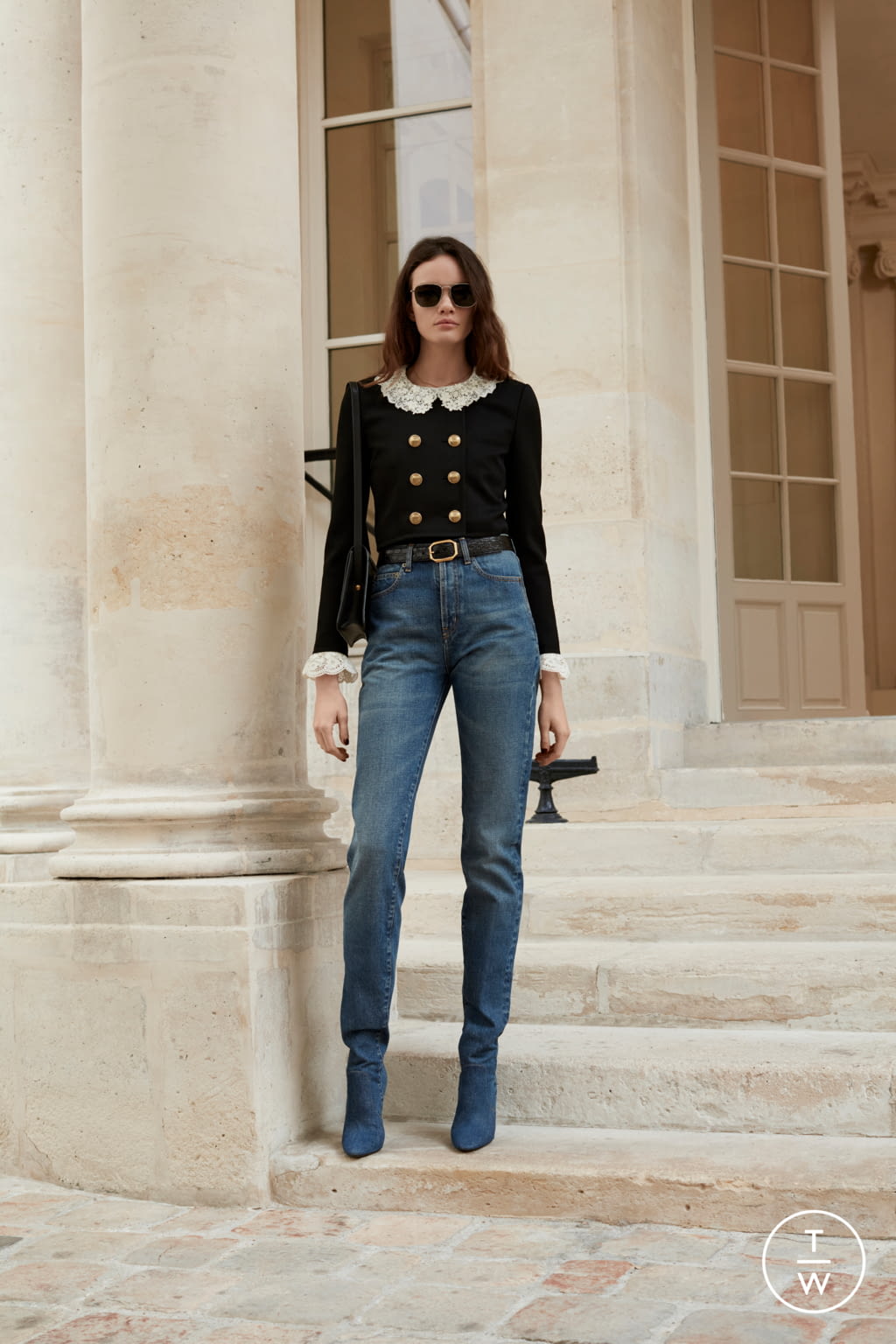Fashion Week Paris Pre-Fall 2021 look 33 from the Saint Laurent collection womenswear