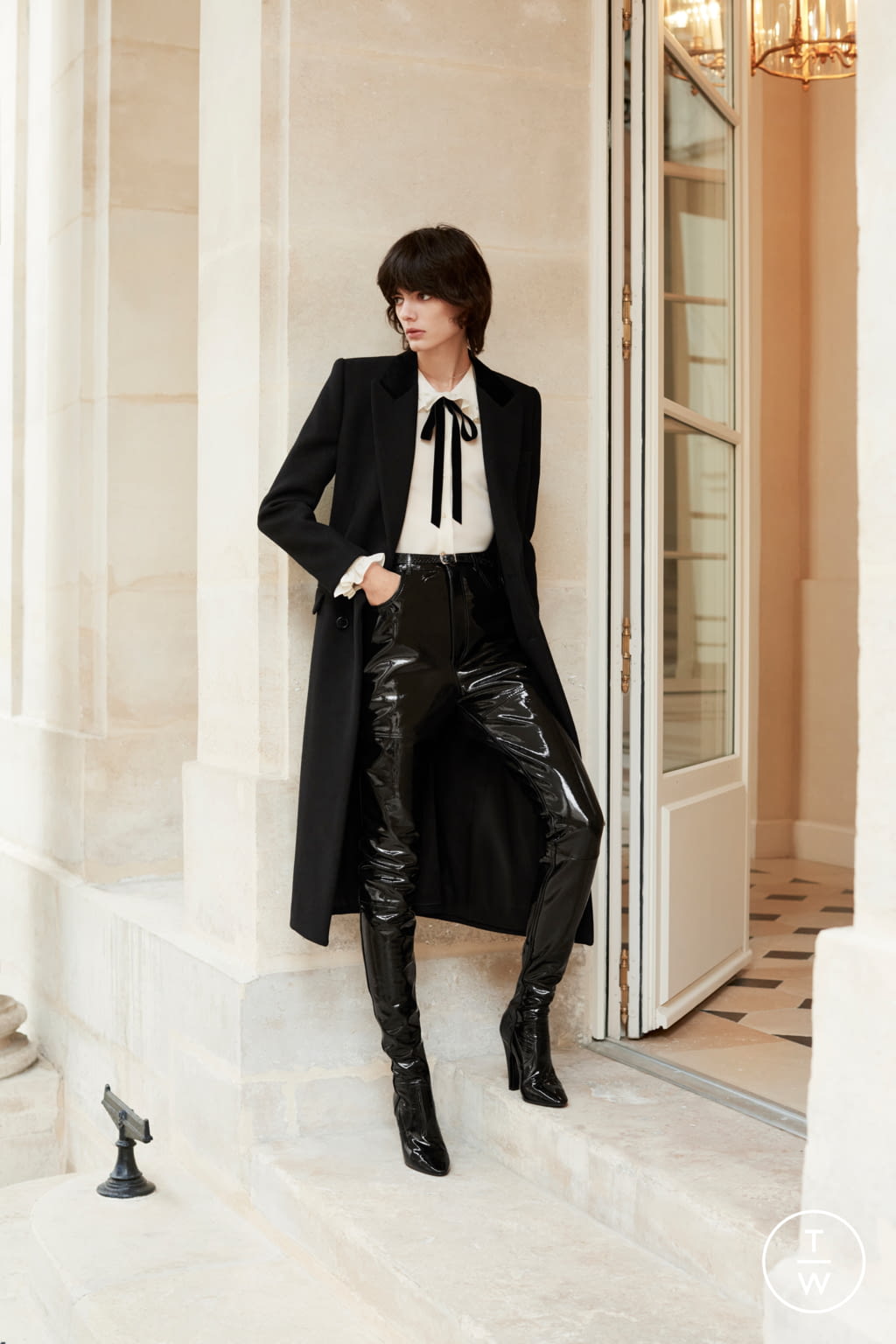Fashion Week Paris Pre-Fall 2021 look 57 from the Saint Laurent collection womenswear