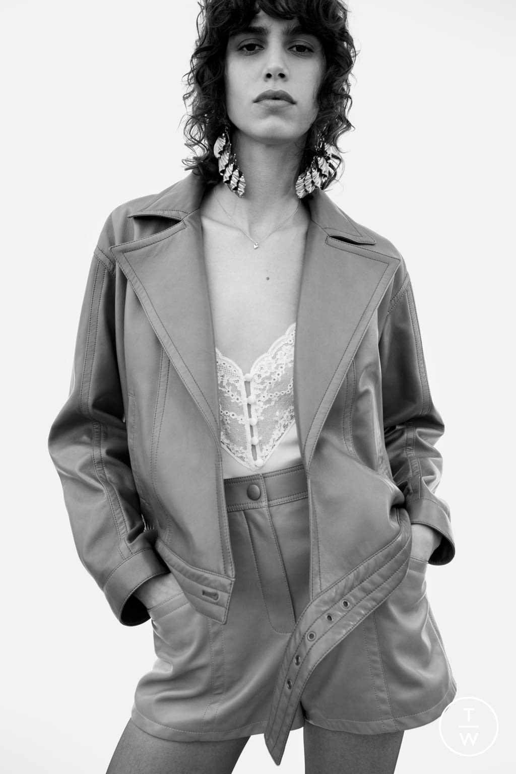 Fashion Week Paris Resort 2021 look 12 from the Saint Laurent collection womenswear