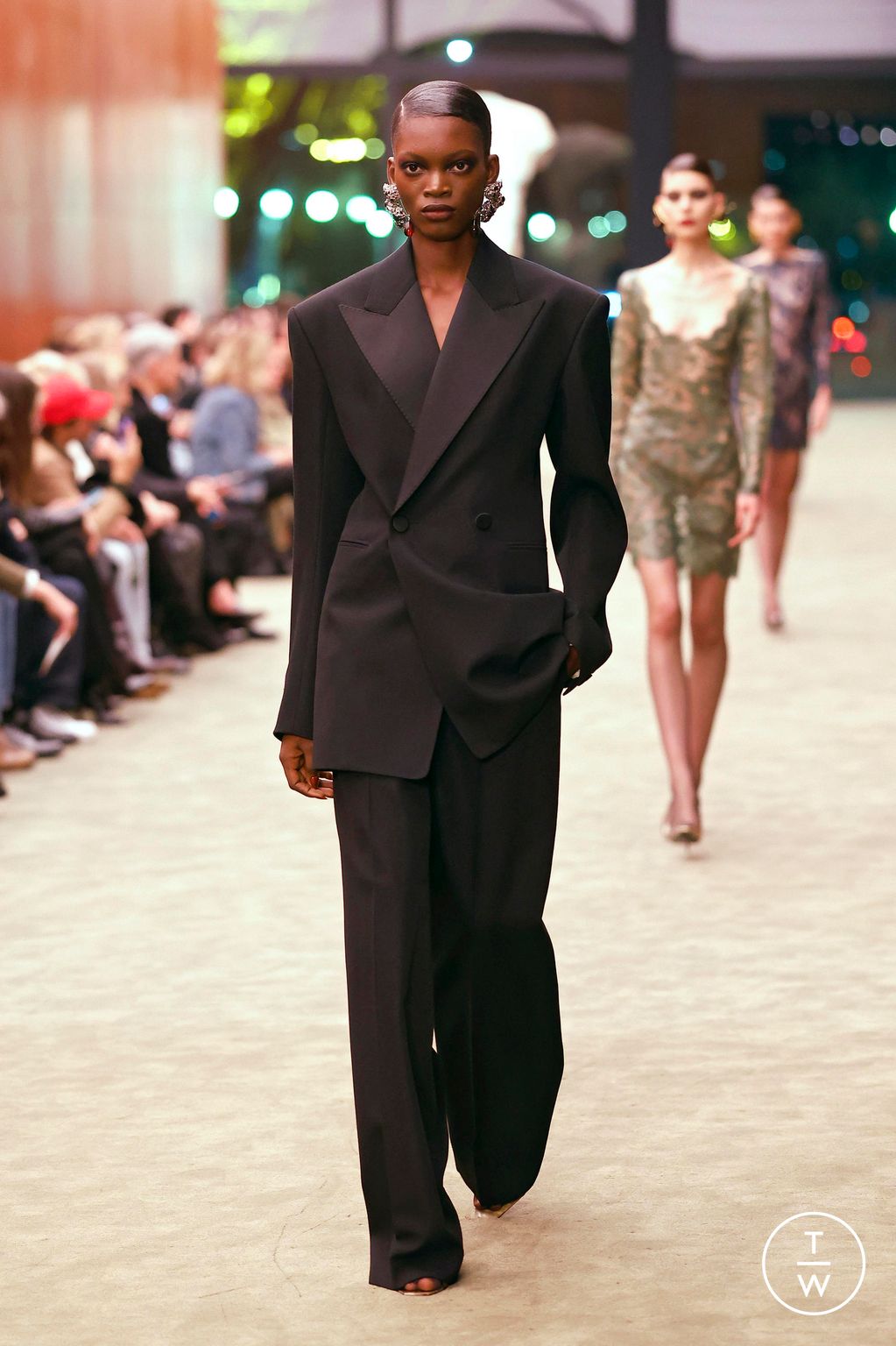 Fashion Week Paris Fall/Winter 2026 look 46 from the Saint Laurent collection womenswear