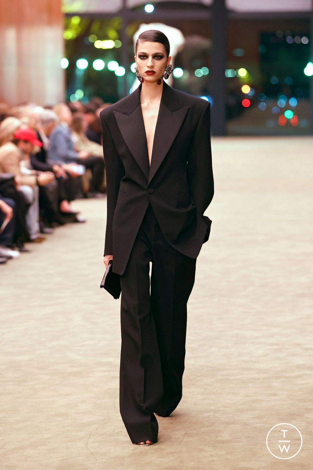 Fashion Week Paris Fall/Winter 2026 look 49 de la collection Saint Laurent womenswear