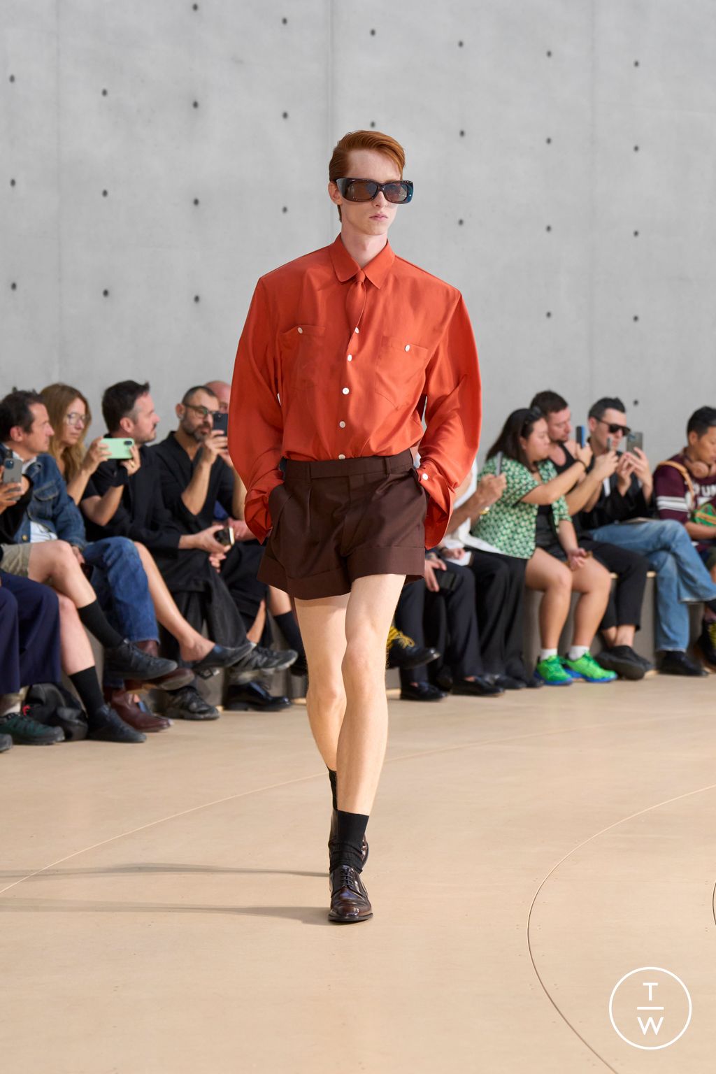 Fashion Week Paris Spring/Summer 2026 look 1 from the Saint Laurent collection menswear
