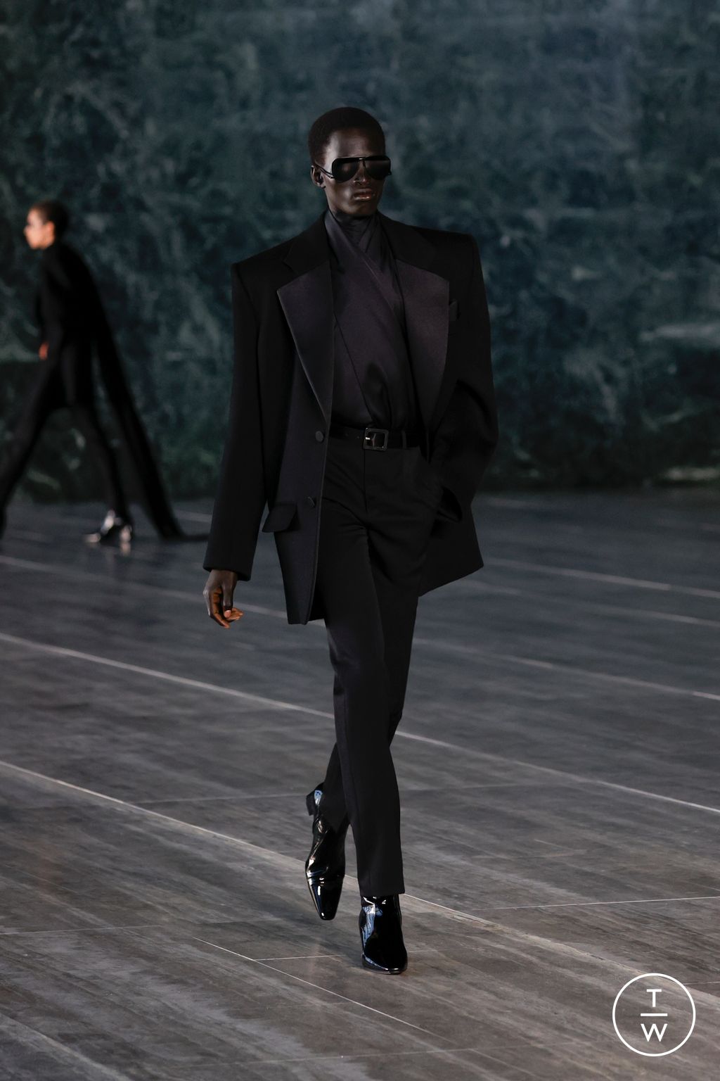 Fashion Week Paris Spring/Summer 2024 look 44 from the Saint Laurent collection menswear