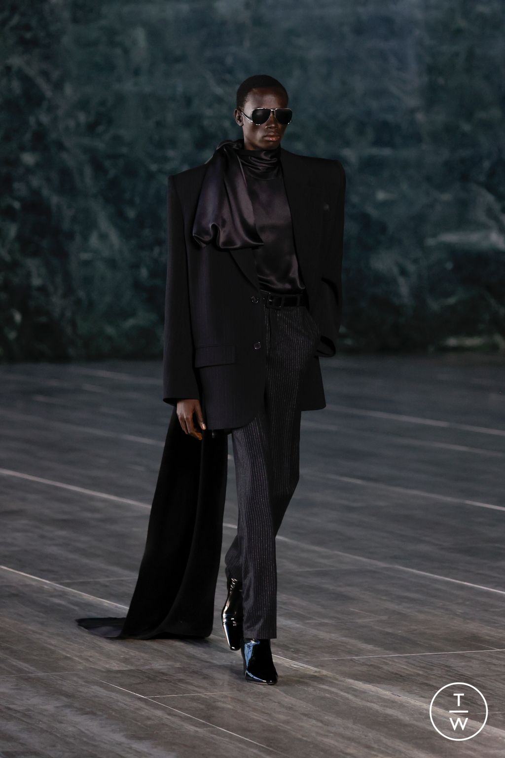 Fashion Week Paris Spring/Summer 2024 look 46 from the Saint Laurent collection menswear