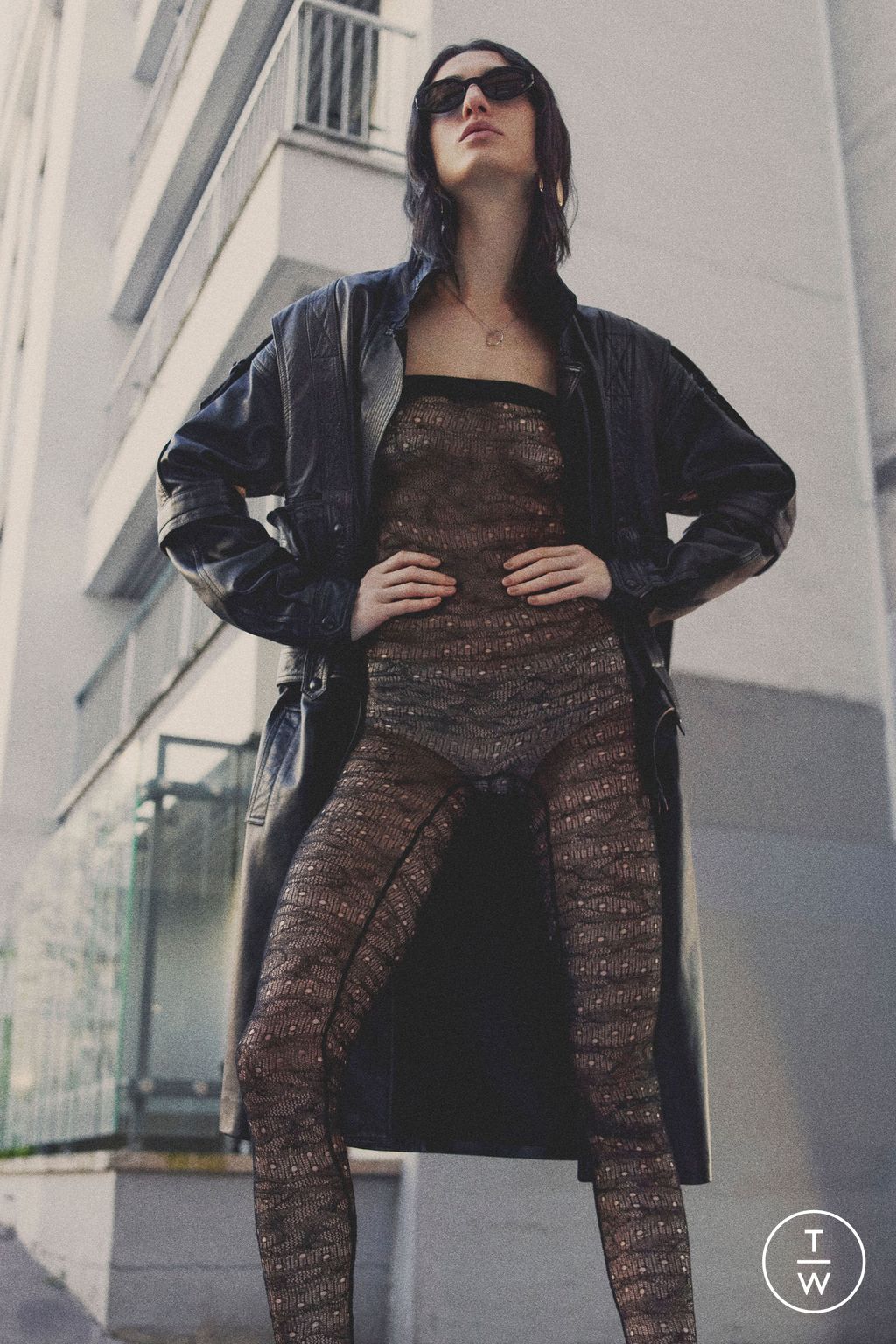 Fashion Week Paris Pre-Fall 2024 look 38 from the Saint Laurent collection womenswear