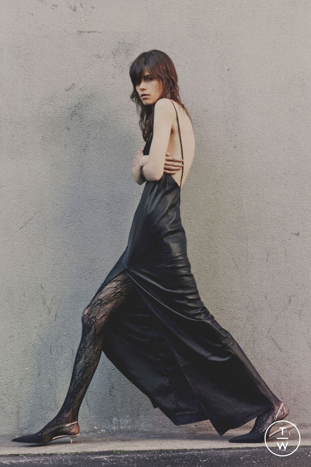 Fashion Week Paris Pre-Fall 2024 look 41 from the Saint Laurent collection womenswear