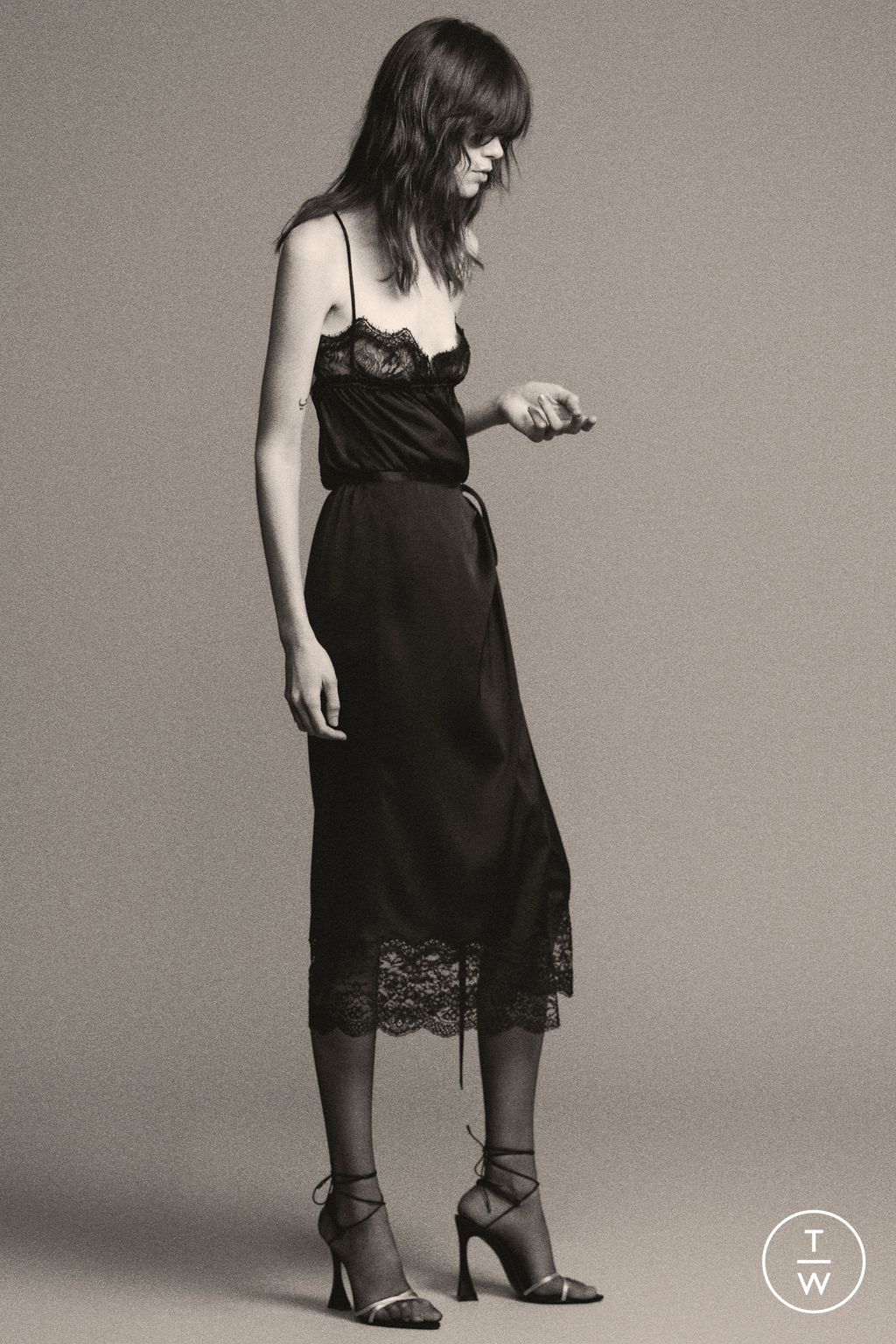 Fashion Week Paris Pre-Fall 2024 look 42 from the Saint Laurent collection womenswear