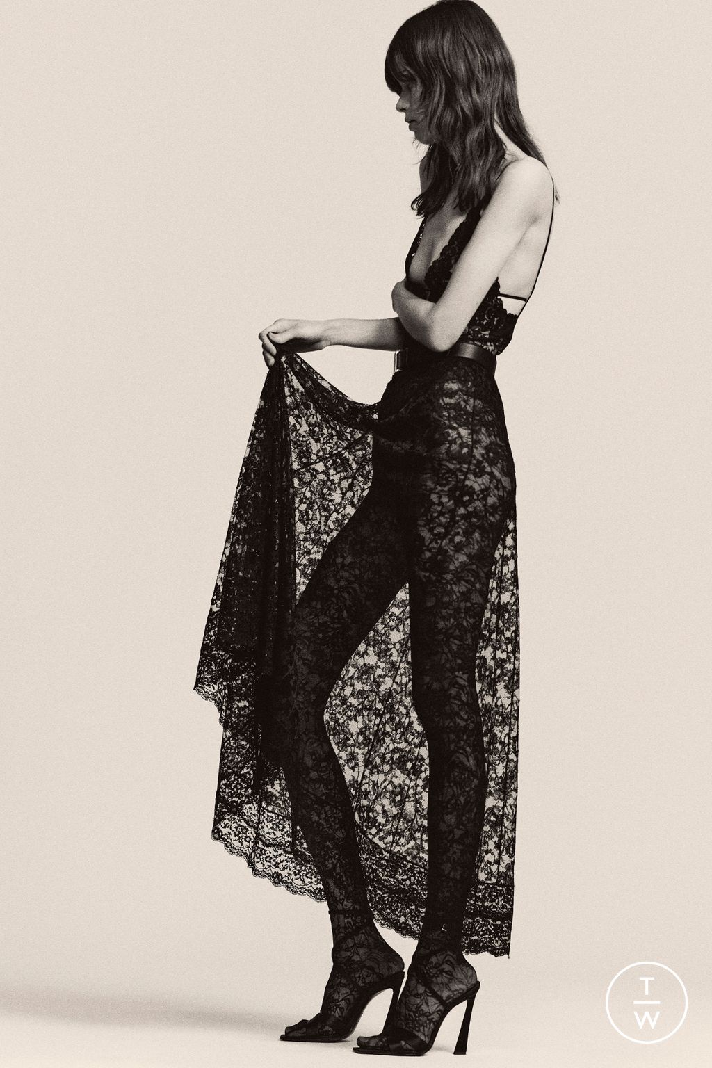 Fashion Week Paris Pre-Fall 2024 look 69 from the Saint Laurent collection womenswear