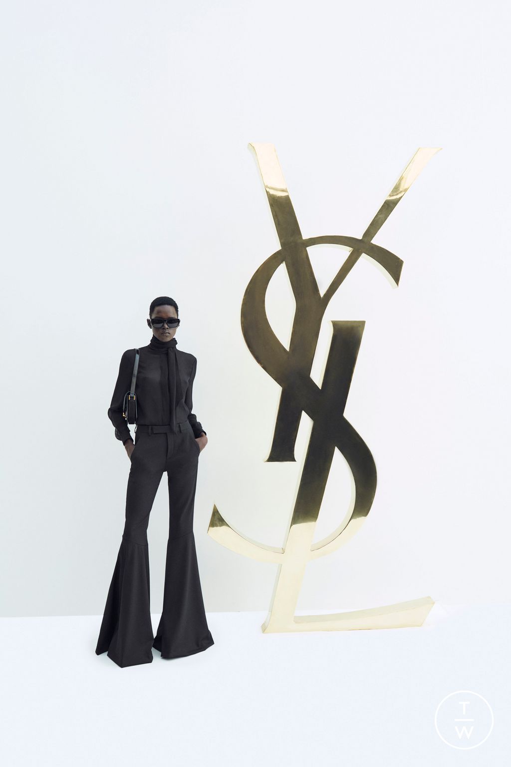 Fashion Week Paris Resort 2023 look 12 from the Saint Laurent collection womenswear