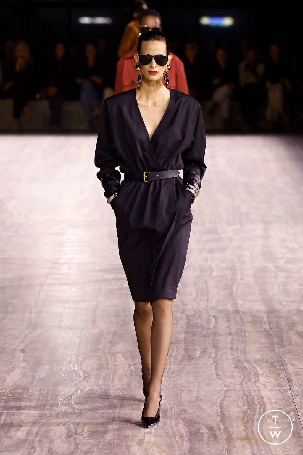 Fashion Week Paris Spring/Summer 2024 look 38 from the Saint Laurent collection womenswear