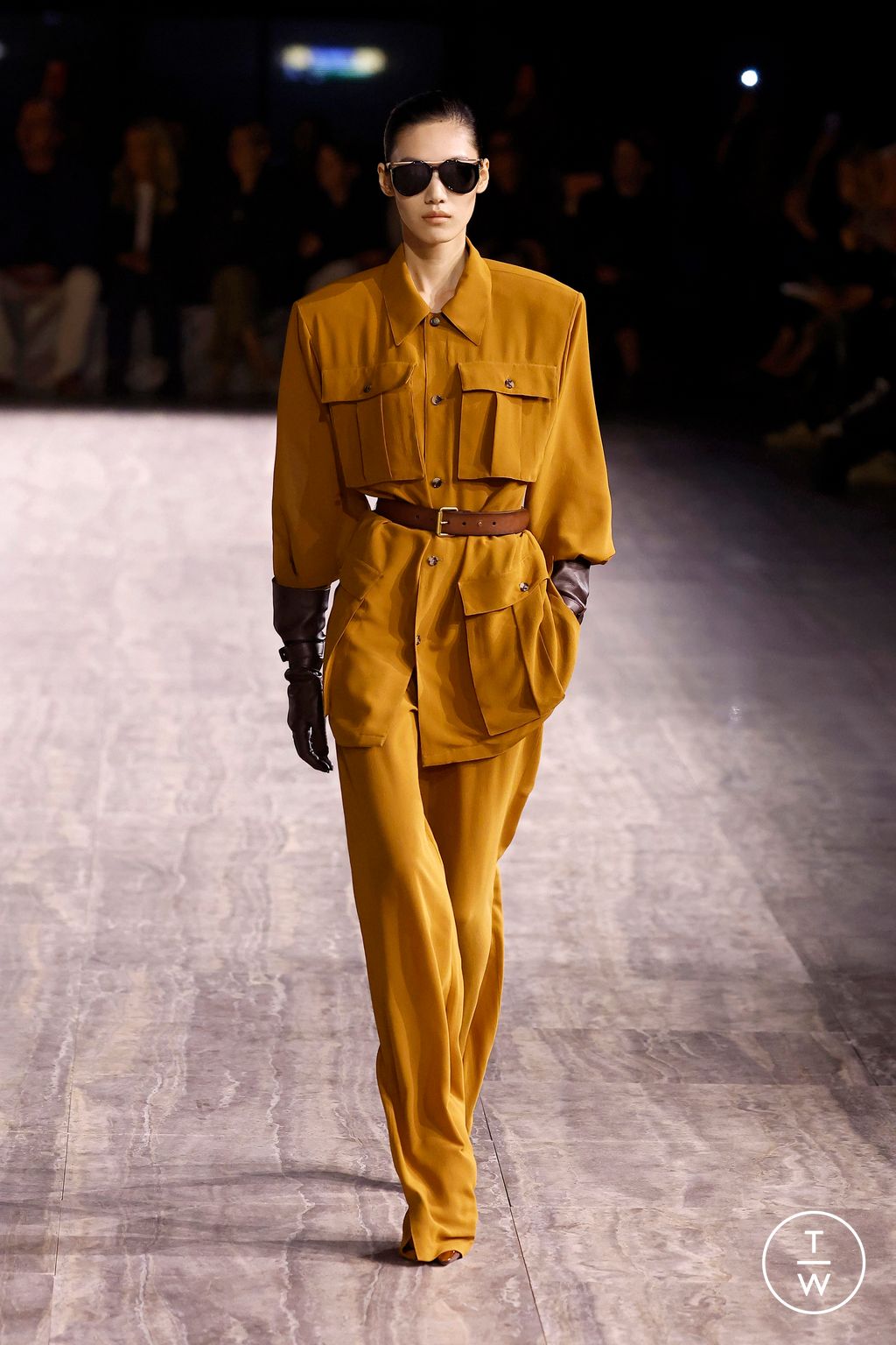 Fashion Week Paris Spring/Summer 2024 look 44 from the Saint Laurent collection womenswear