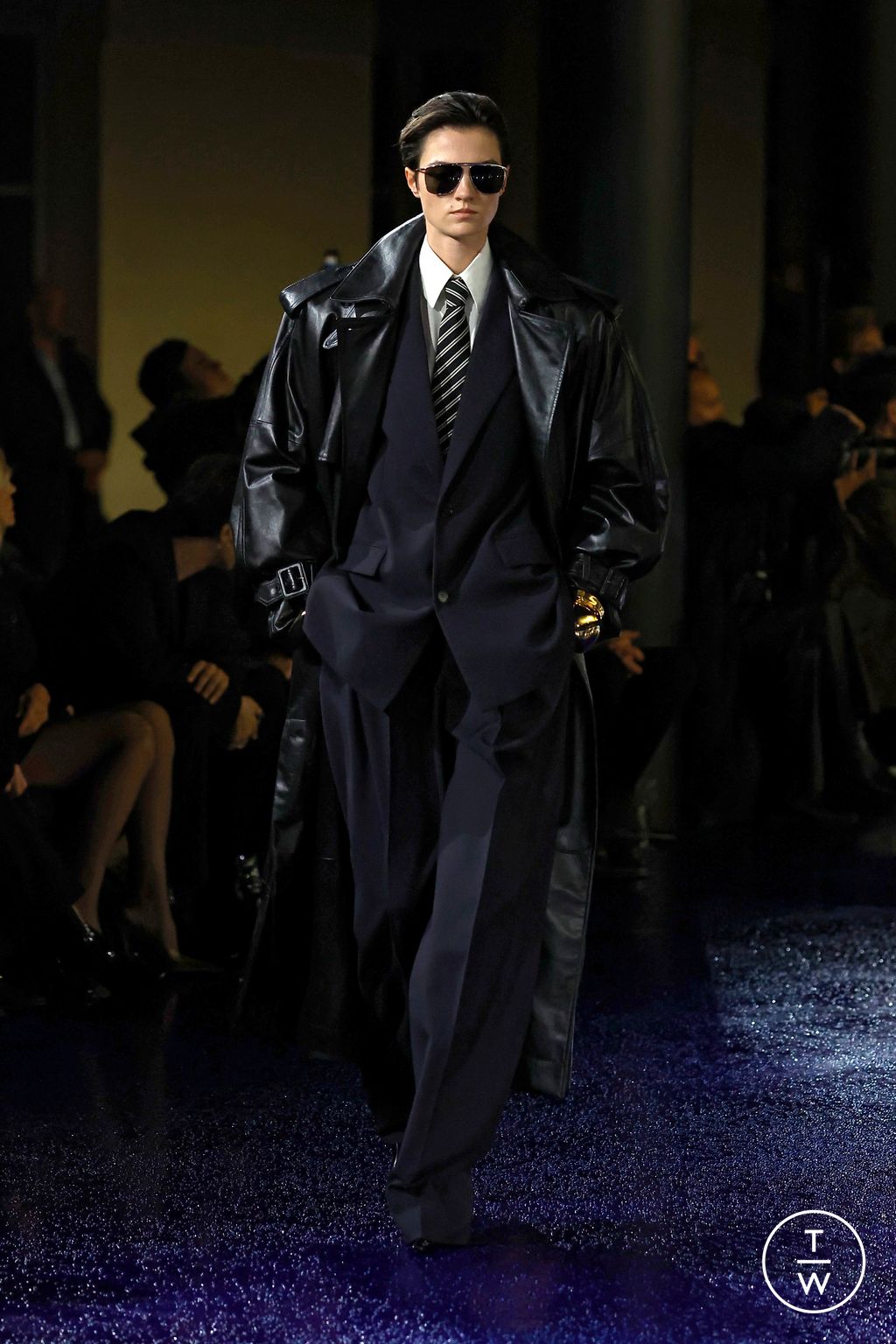 Fashion Week Paris Spring/Summer 2025 look 13 from the Saint Laurent collection womenswear