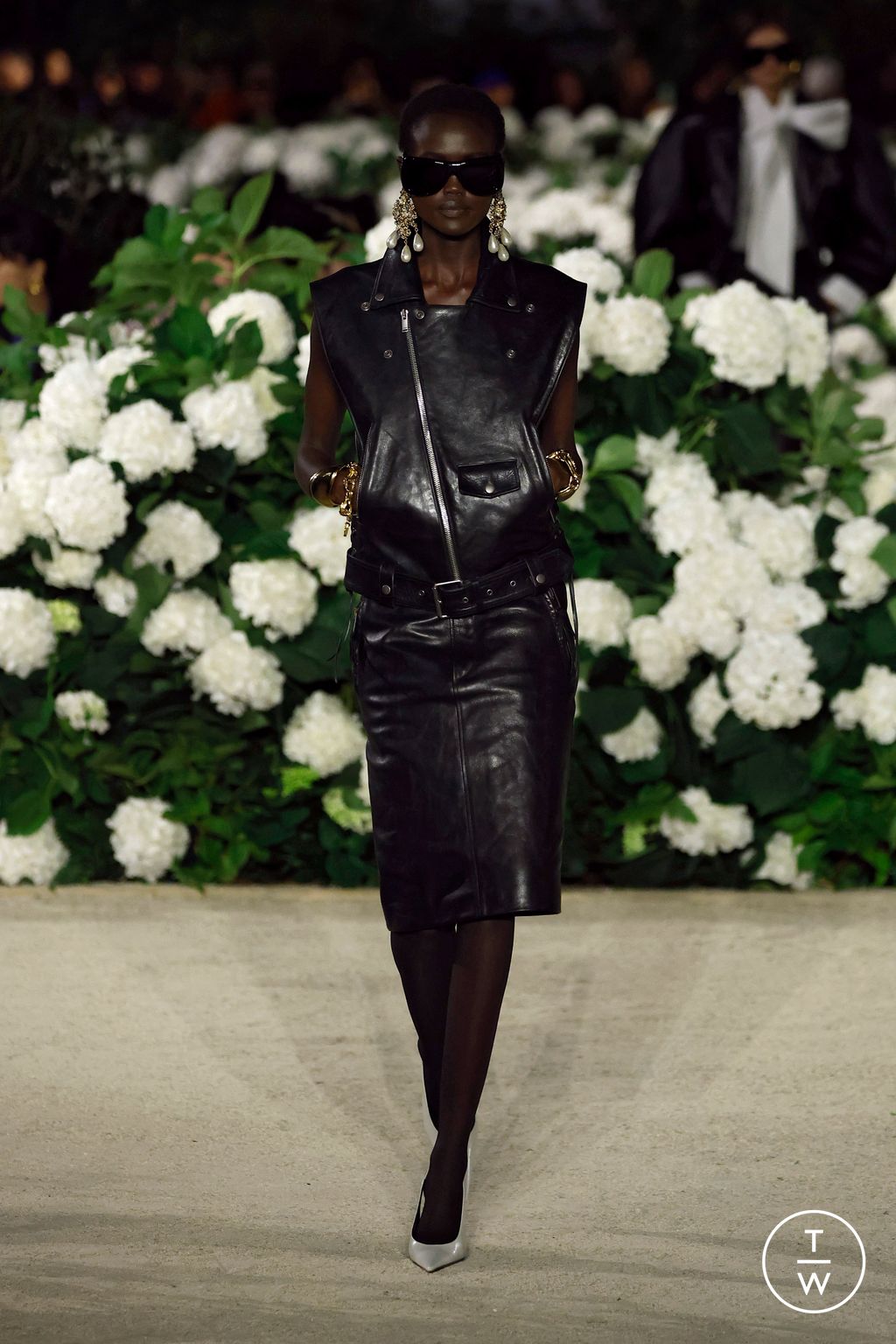 Fashion Week Paris Spring/Summer 2026 look 8 from the Saint Laurent collection womenswear