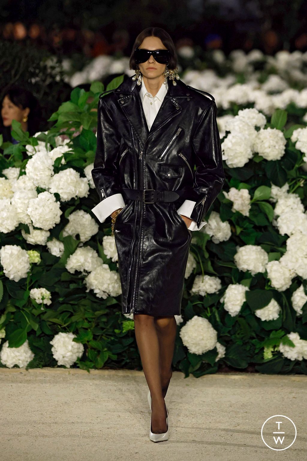 Fashion Week Paris Spring/Summer 2026 look 12 from the Saint Laurent collection womenswear