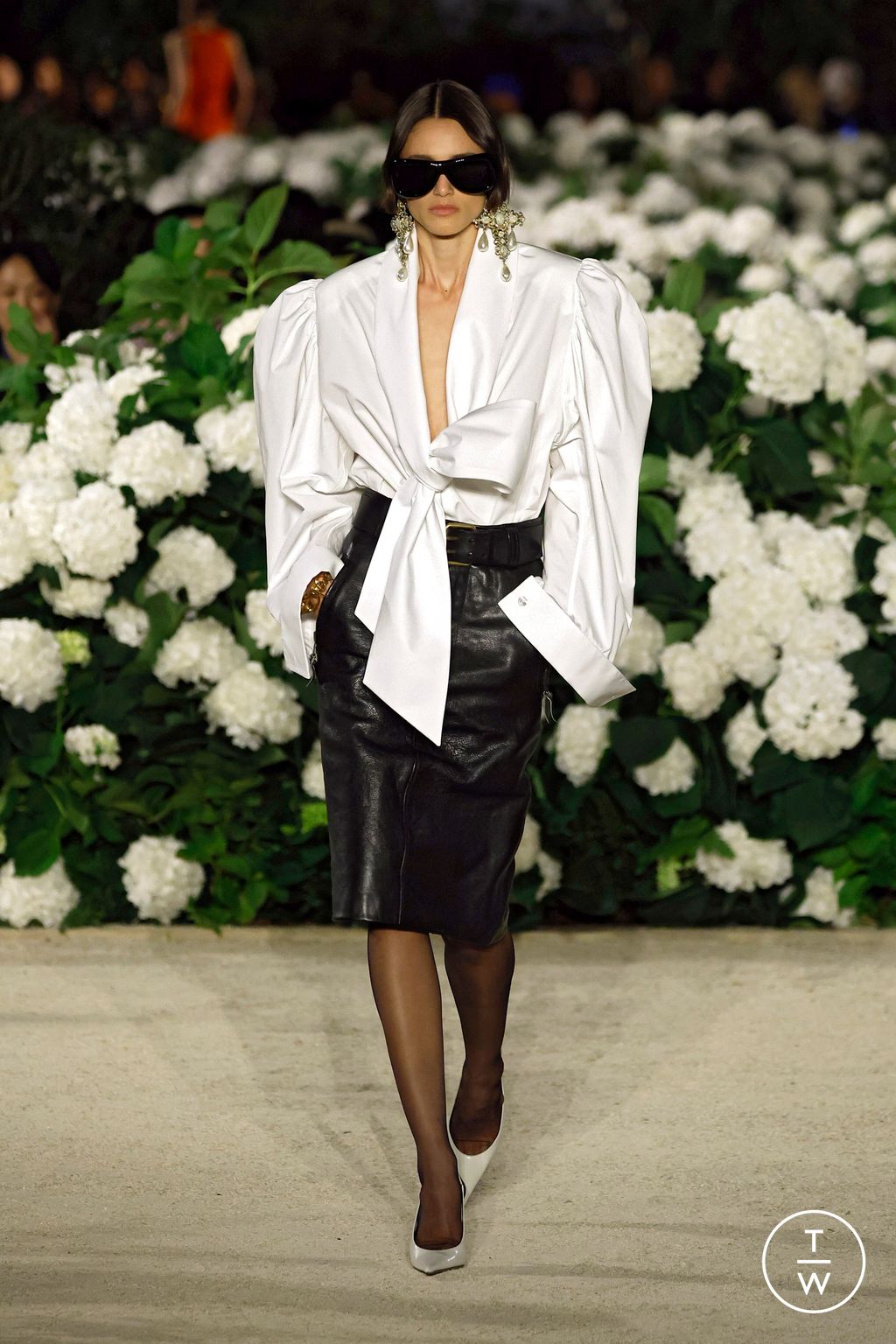 Fashion Week Paris Spring/Summer 2026 look 13 from the Saint Laurent collection womenswear