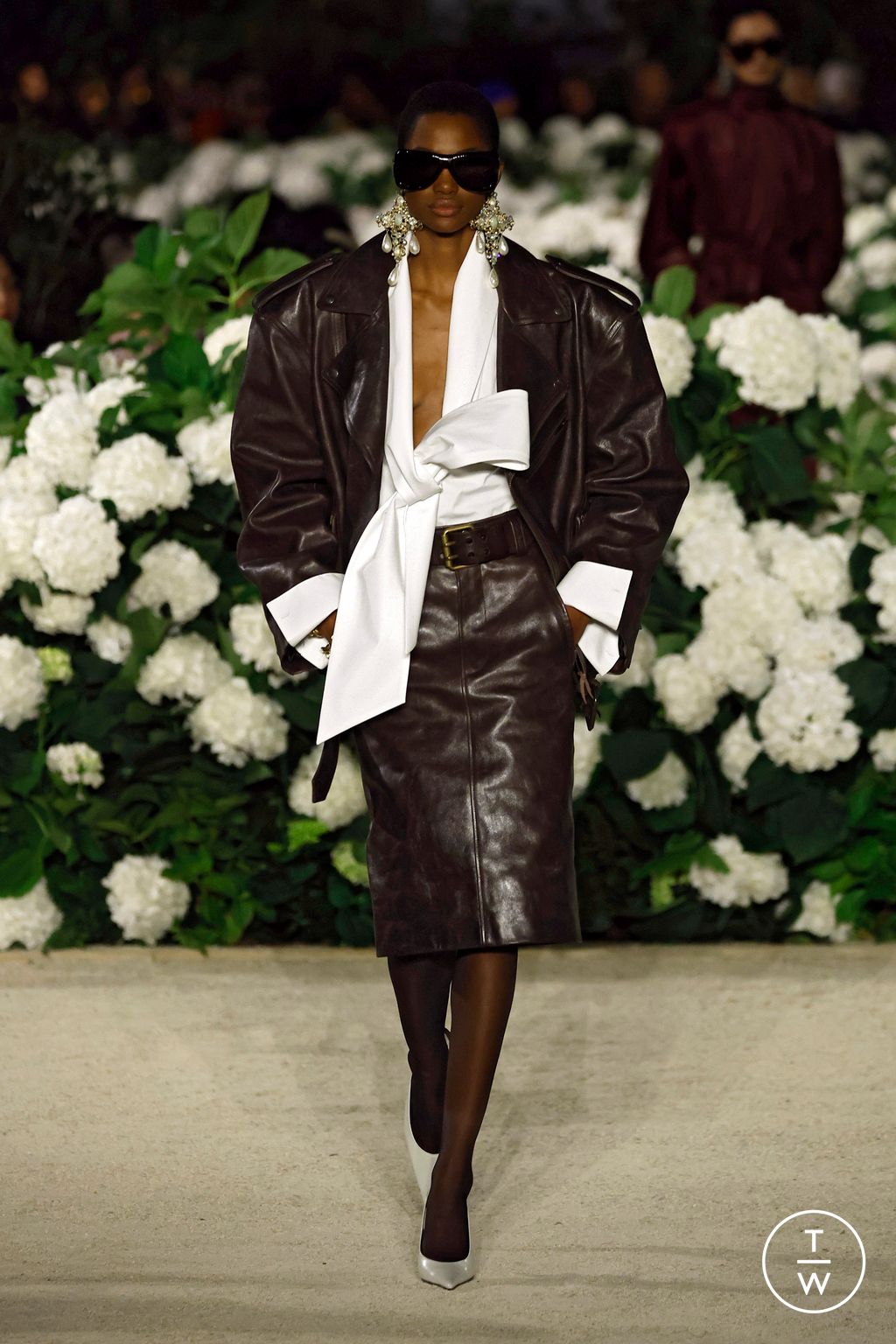 Fashion Week Paris Spring/Summer 2026 look 15 from the Saint Laurent collection womenswear