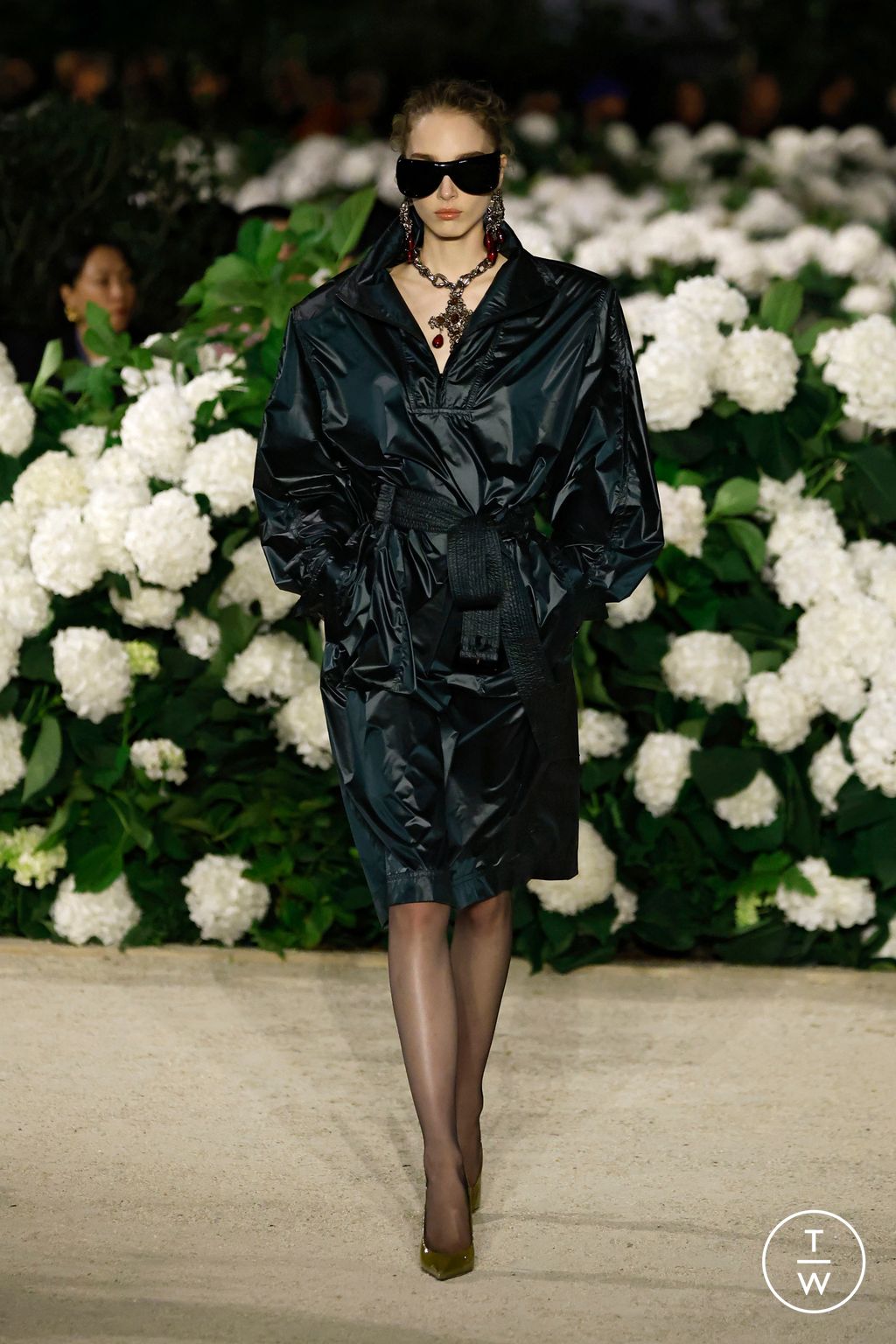 Fashion Week Paris Spring/Summer 2026 look 30 from the Saint Laurent collection womenswear