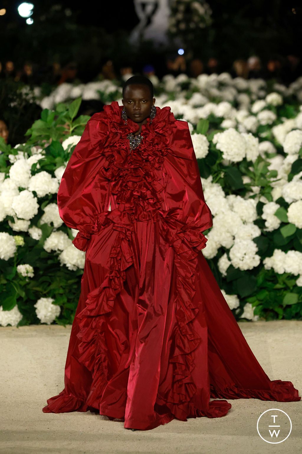 Fashion Week Paris Spring/Summer 2026 look 50 from the Saint Laurent collection womenswear