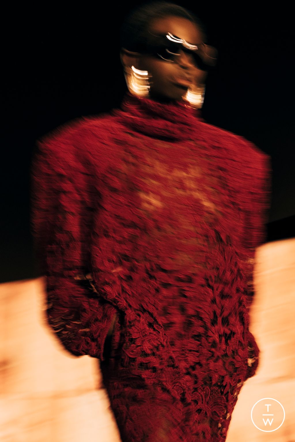 Fashion Week Paris Fall/Winter 2025 look 6 from the Saint Laurent collection womenswear accessories