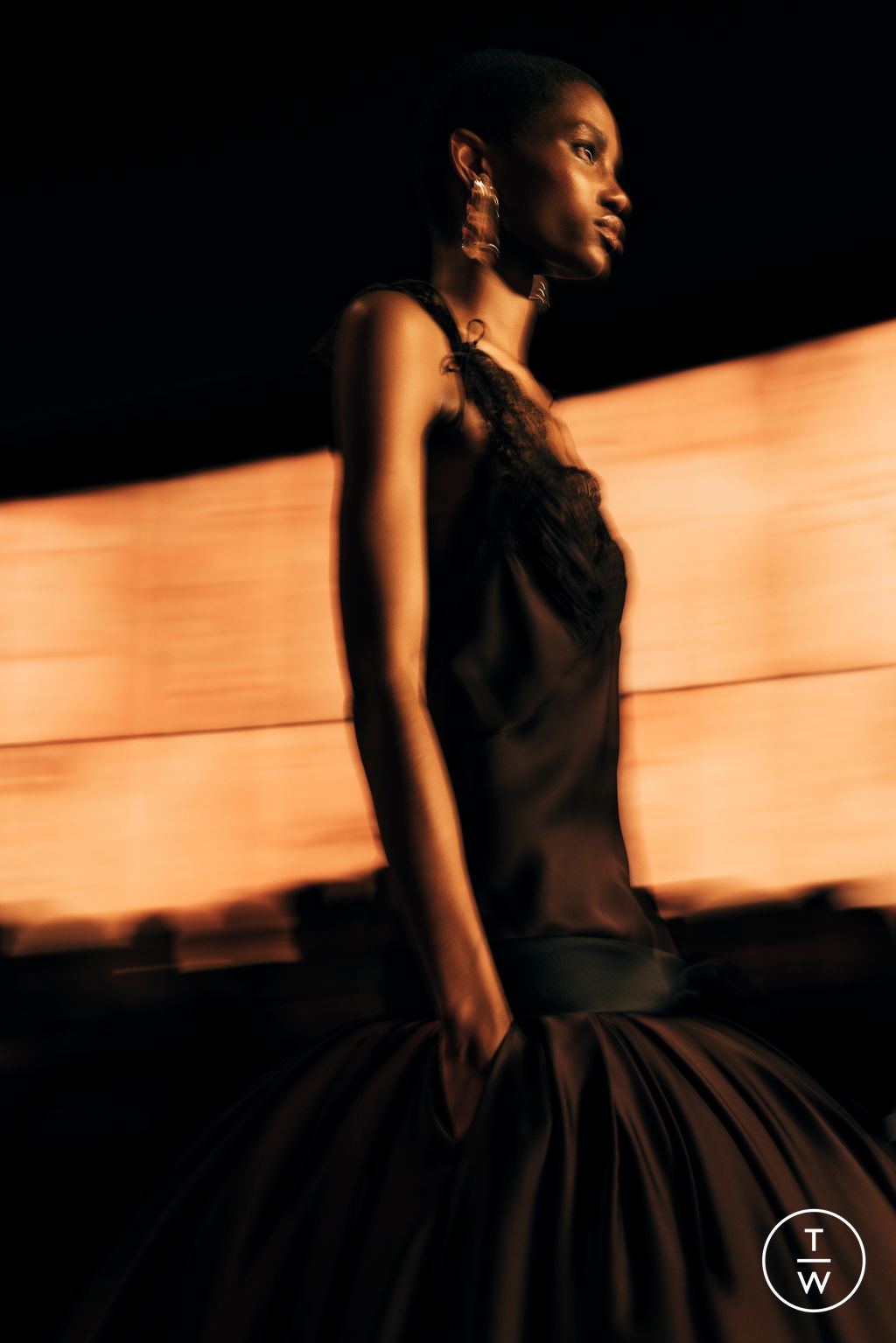 Fashion Week Paris Fall/Winter 2025 look 7 from the Saint Laurent collection womenswear accessories