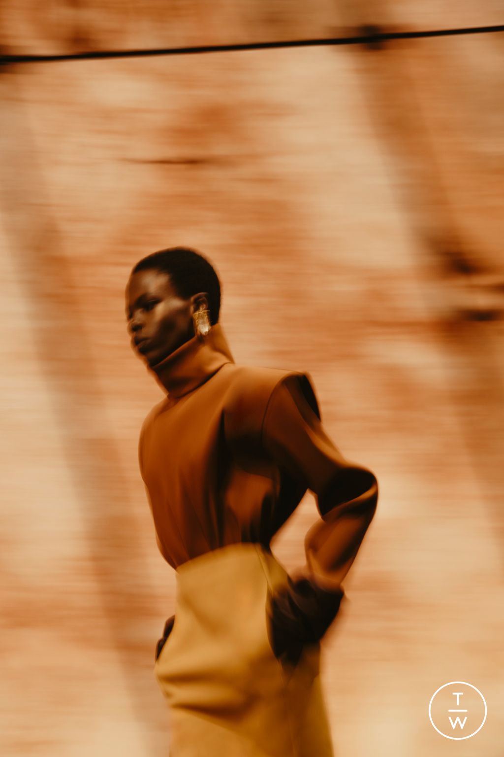 Fashion Week Paris Fall/Winter 2025 look 15 from the Saint Laurent collection womenswear accessories