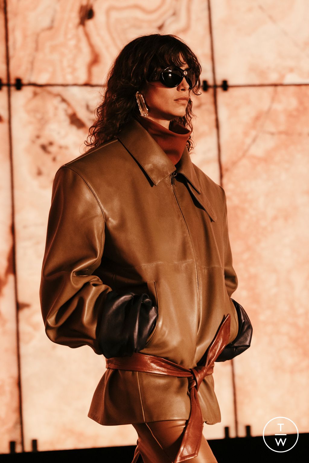Fashion Week Paris Fall/Winter 2025 look 12 from the Saint Laurent collection womenswear accessories