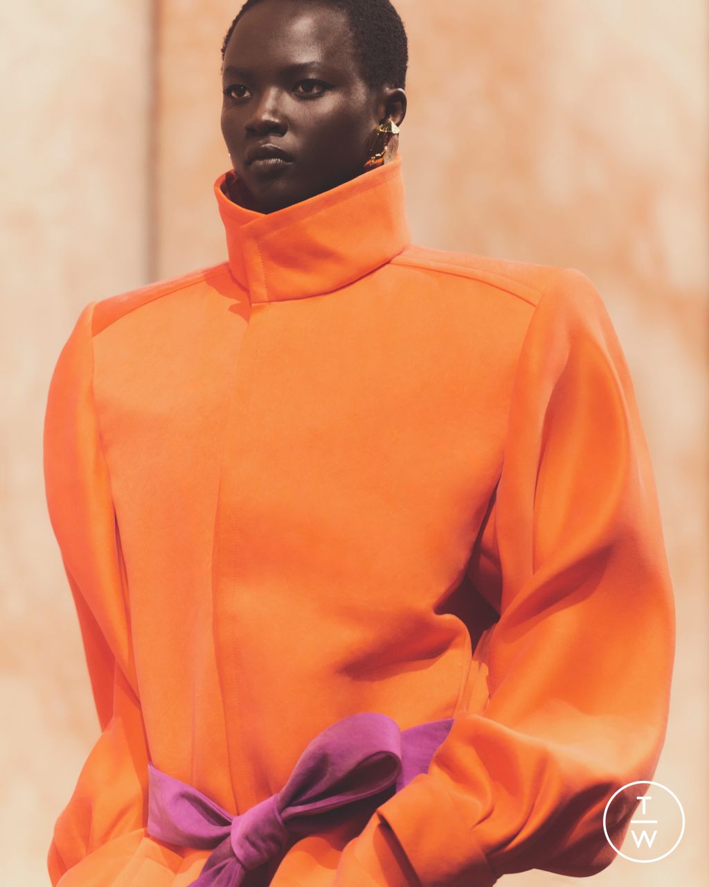 Fashion Week Paris Fall/Winter 2025 look 17 from the Saint Laurent collection womenswear accessories