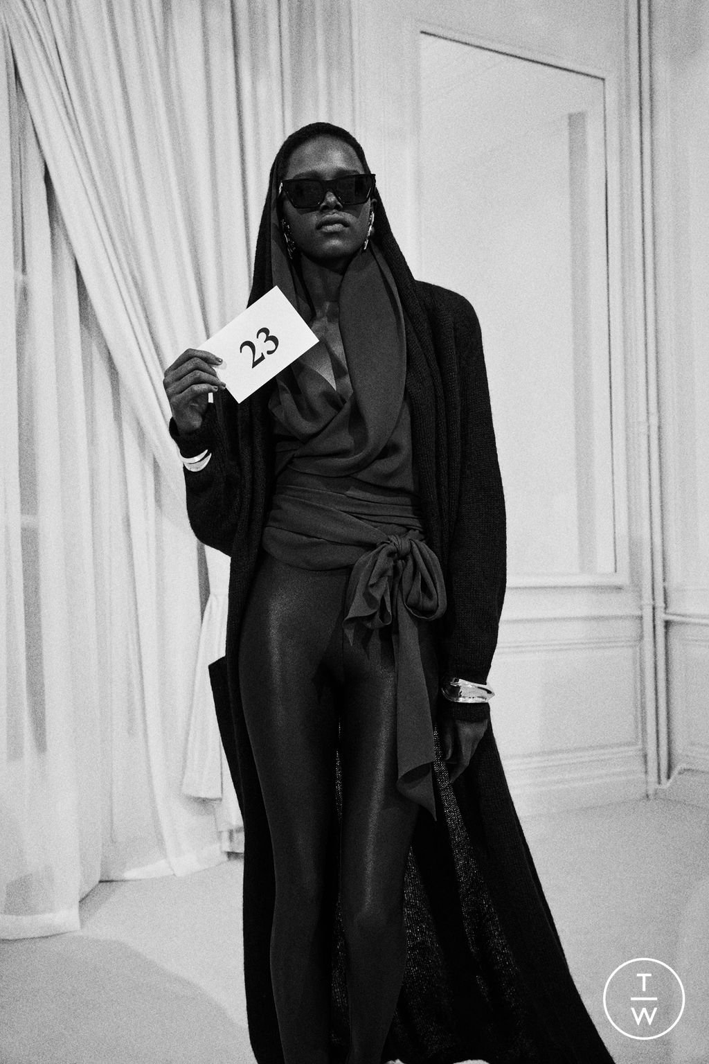 Fashion Week Paris Pre-Fall 2023 look 35 from the Saint Laurent collection womenswear