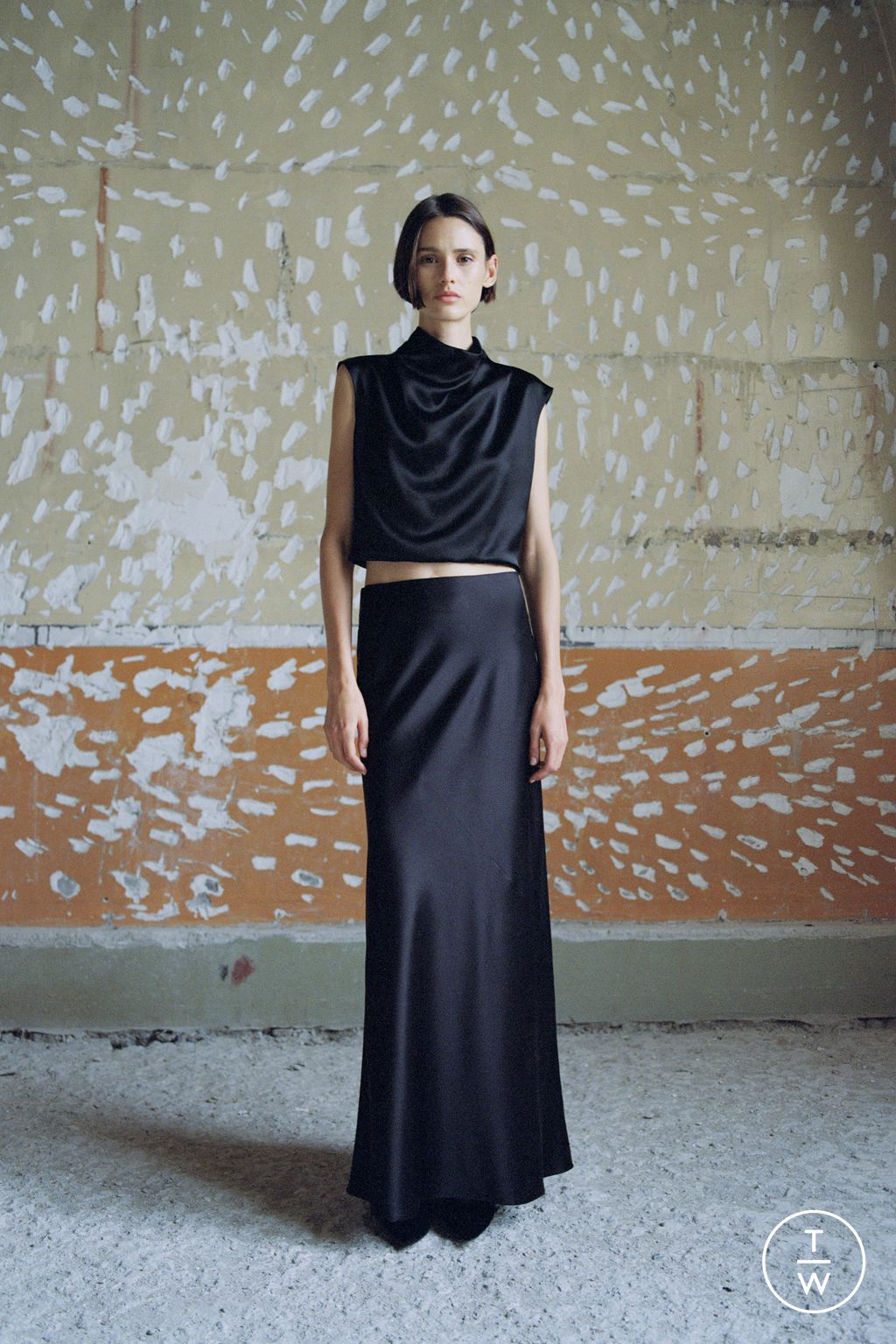 Fashion Week Paris Resort 2024 look 46 from the Saint Laurent collection womenswear