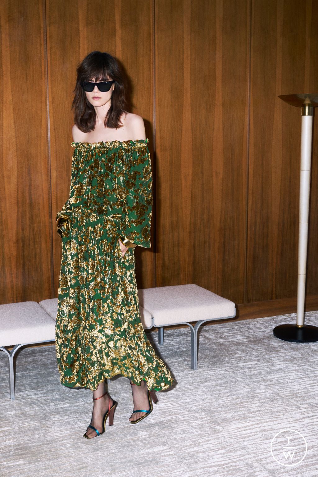 Fashion Week Paris Resort 2025 look 14 from the Saint Laurent collection womenswear