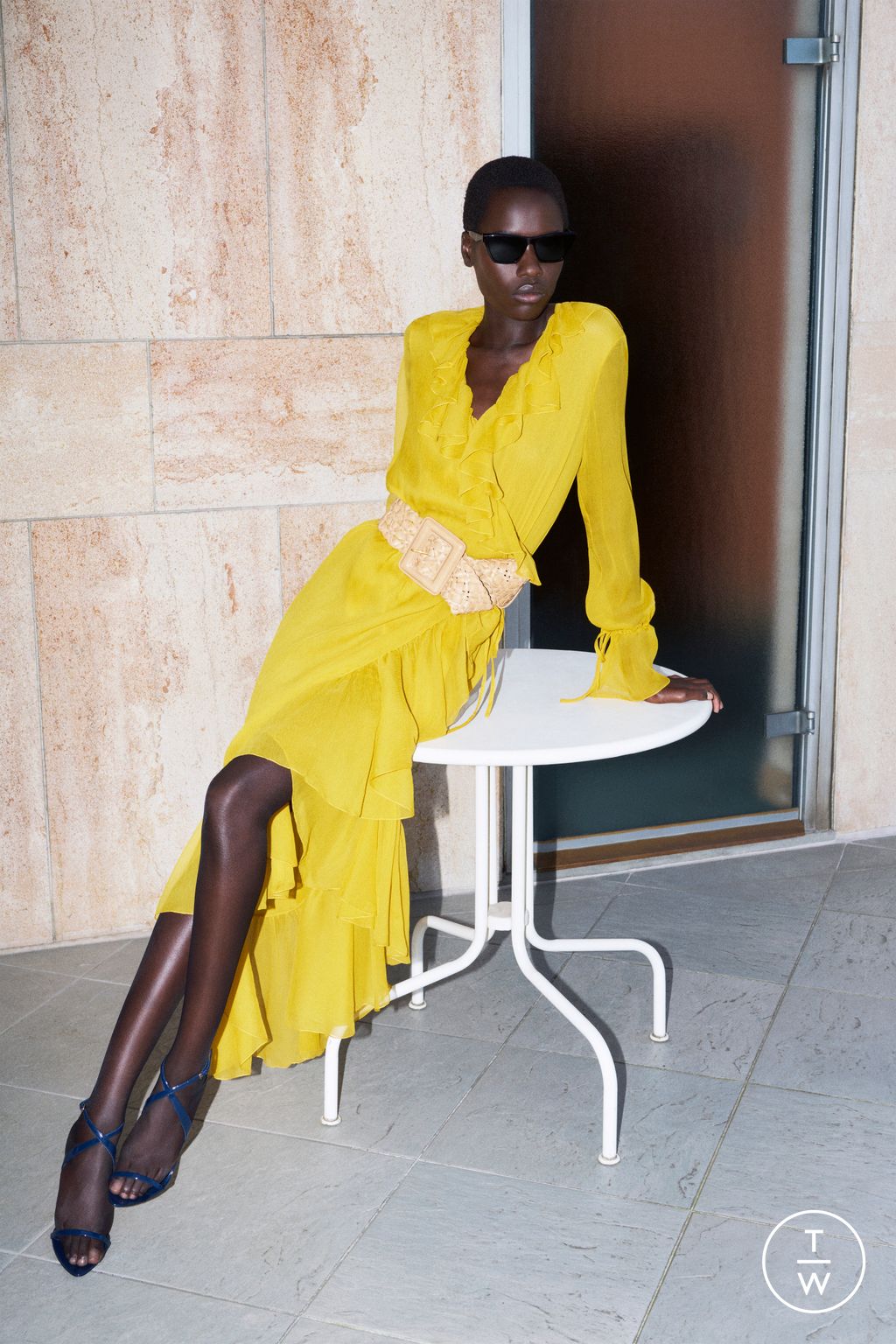 Fashion Week Paris Resort 2025 look 26 from the Saint Laurent collection womenswear