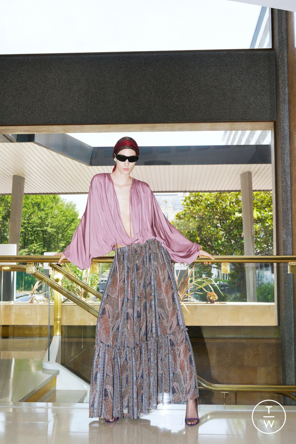 Fashion Week Paris Resort 2025 look 35 from the Saint Laurent collection womenswear