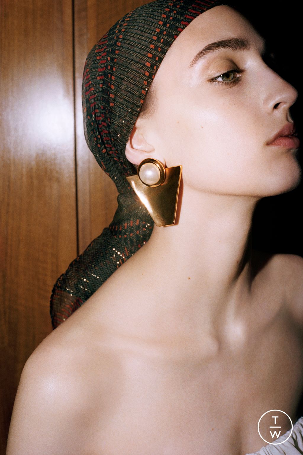 Fashion Week Paris Resort 2025 look 50 from the Saint Laurent collection womenswear