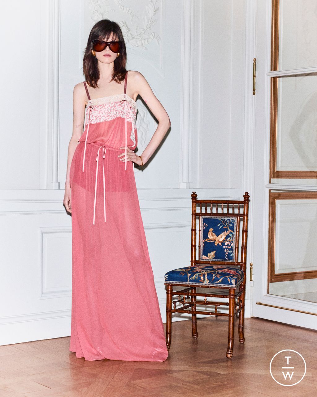 Fashion Week Paris Resort 2026 look 10 from the Saint Laurent collection womenswear