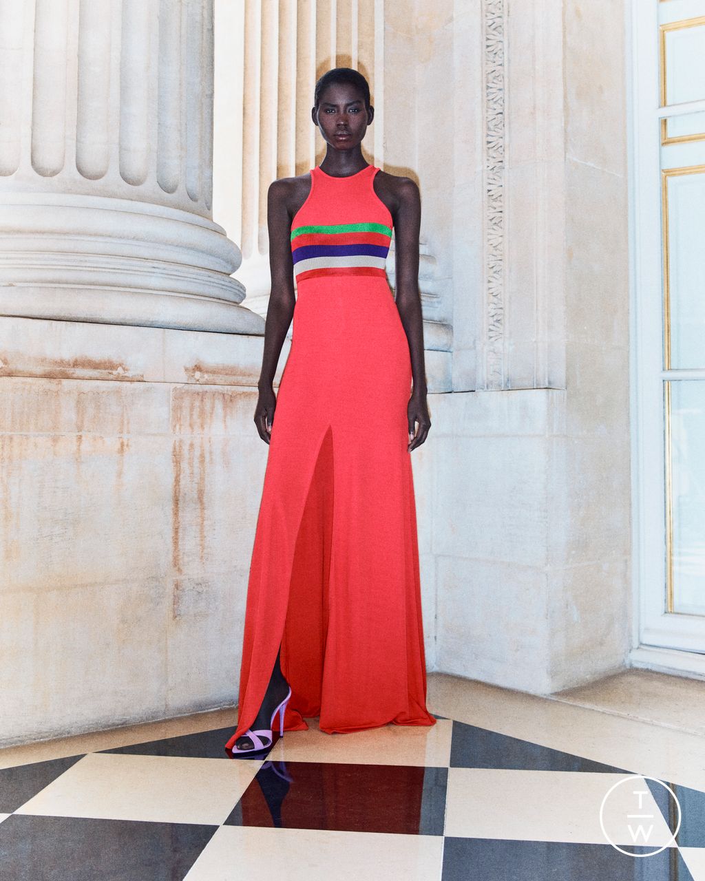 Fashion Week Paris Resort 2026 look 47 from the Saint Laurent collection womenswear