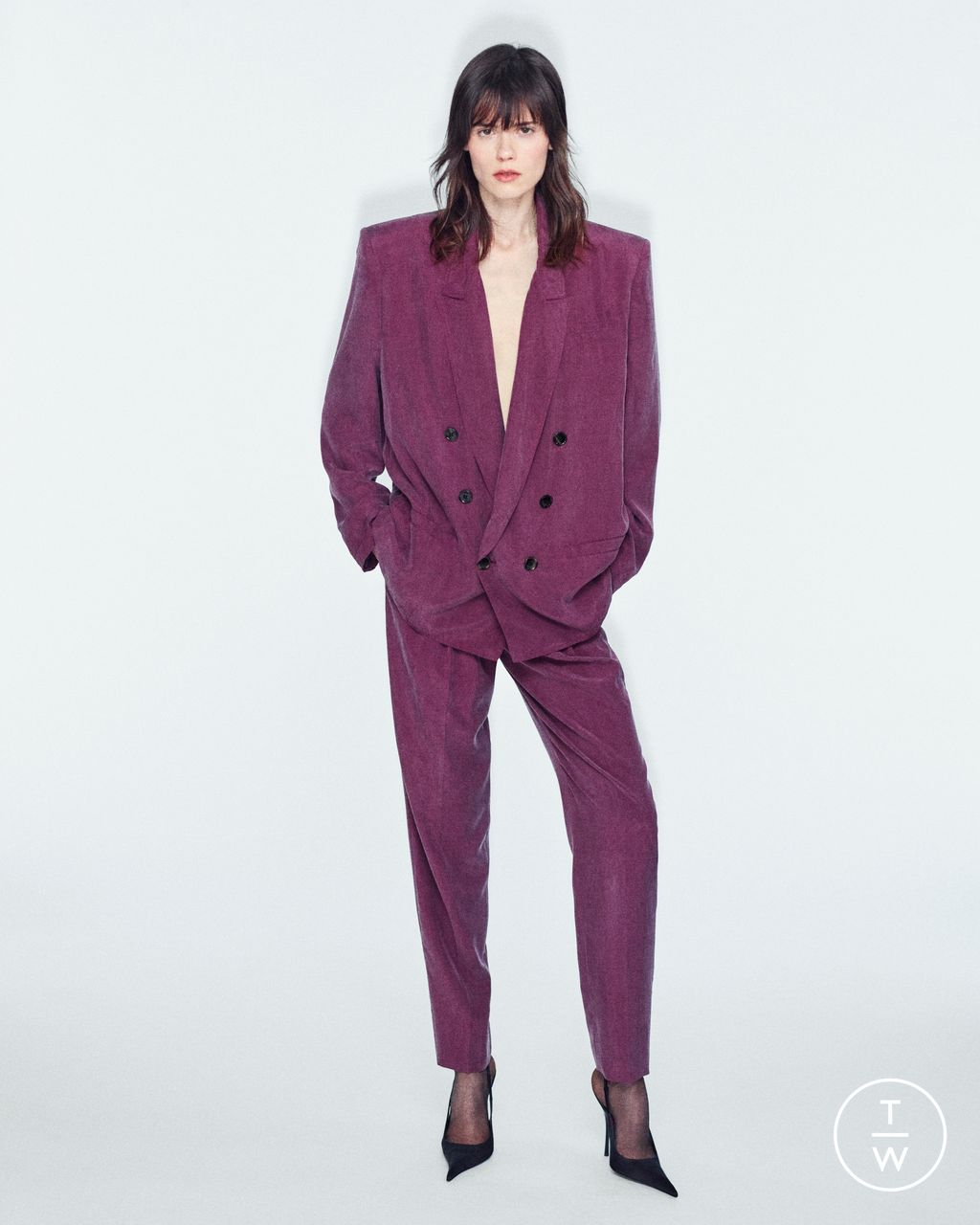 Fashion Week Paris Resort 2026 look 71 de la collection Saint Laurent womenswear