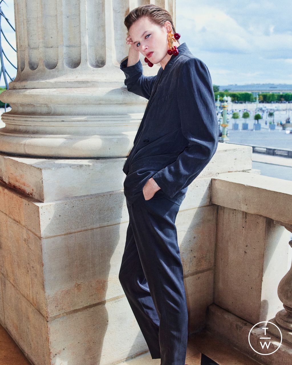 Fashion Week Paris Resort 2026 look 81 from the Saint Laurent collection womenswear