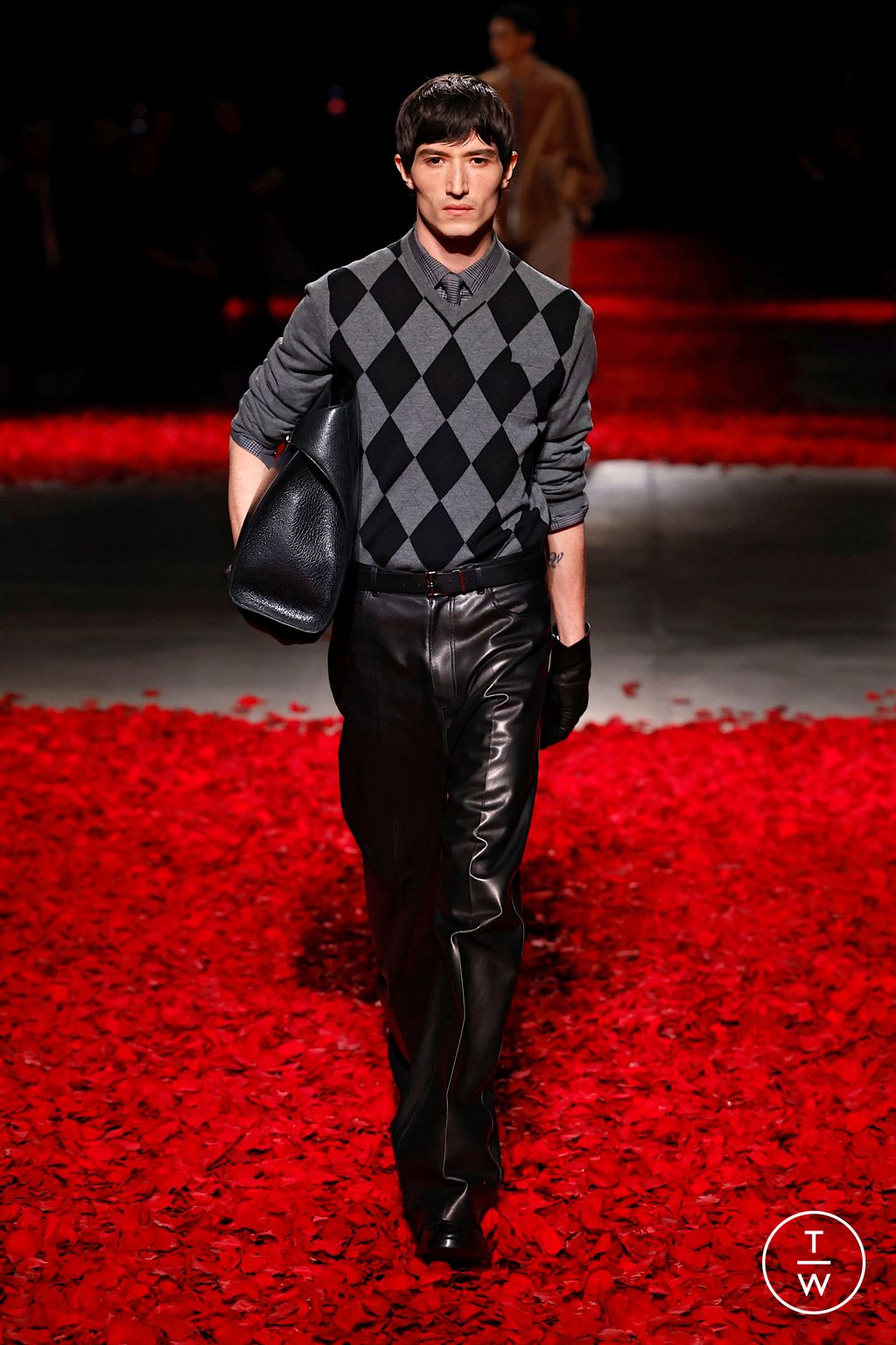 Fashion Week Milan Fall/Winter 2025 look 6 from the Ferragamo collection womenswear