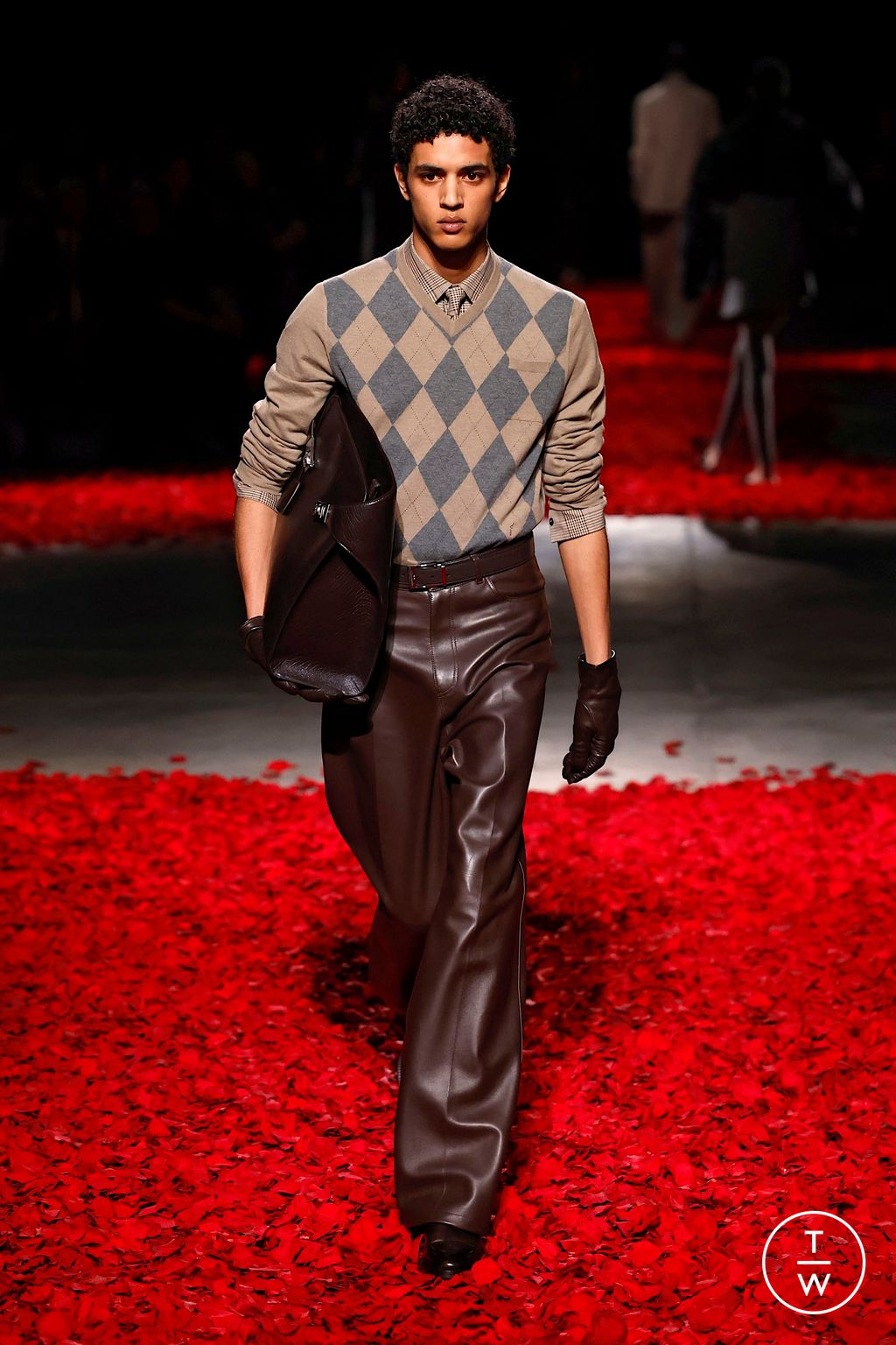Fashion Week Milan Fall/Winter 2025 look 11 from the Ferragamo collection womenswear