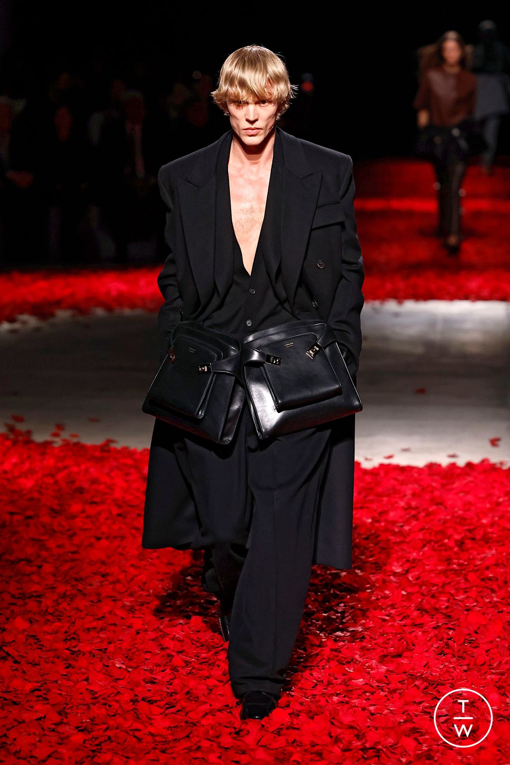 Fashion Week Milan Fall/Winter 2025 look 12 from the Ferragamo collection womenswear