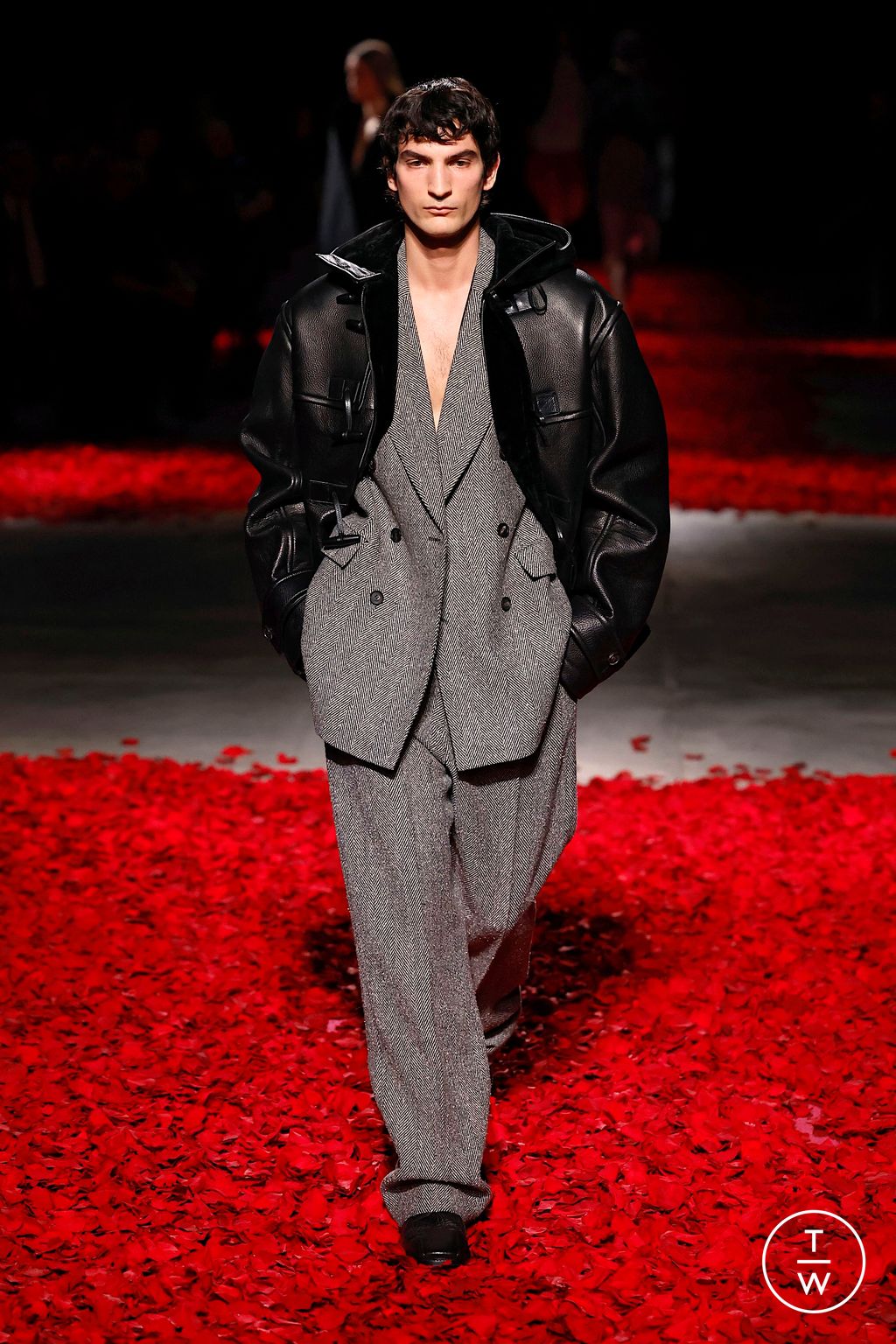 Fashion Week Milan Fall/Winter 2025 look 35 from the Ferragamo collection womenswear