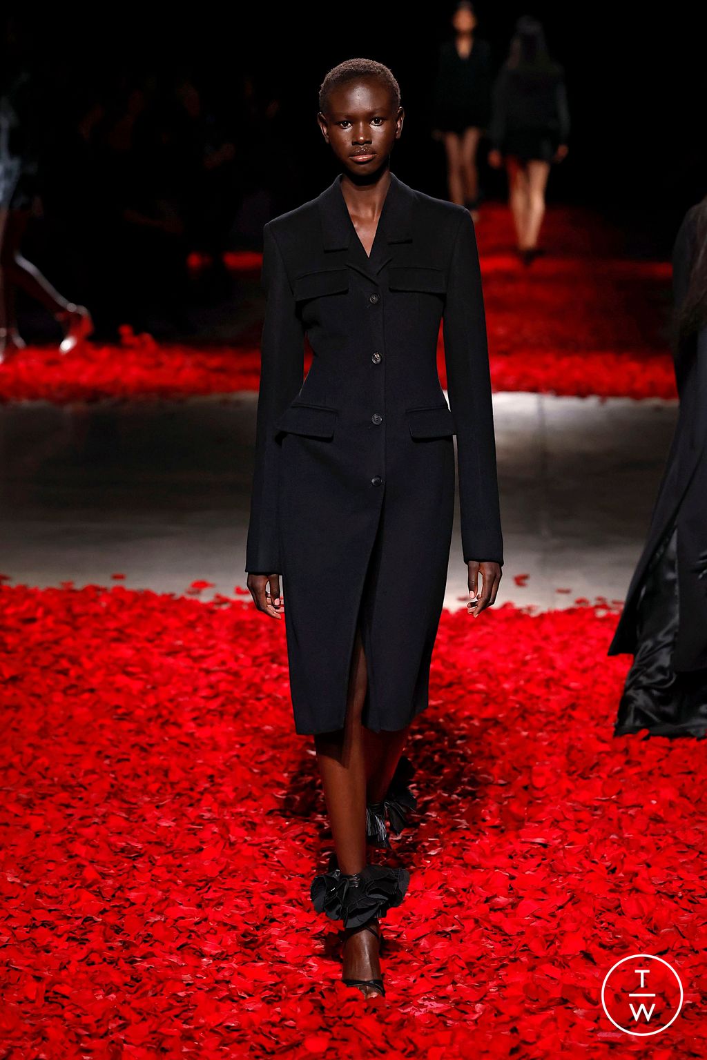 Fashion Week Milan Fall/Winter 2025 look 47 from the Ferragamo collection womenswear