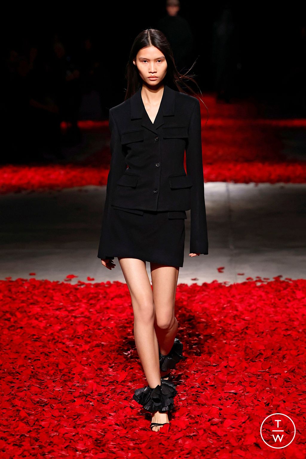 Fashion Week Milan Fall/Winter 2025 look 49 from the Ferragamo collection womenswear