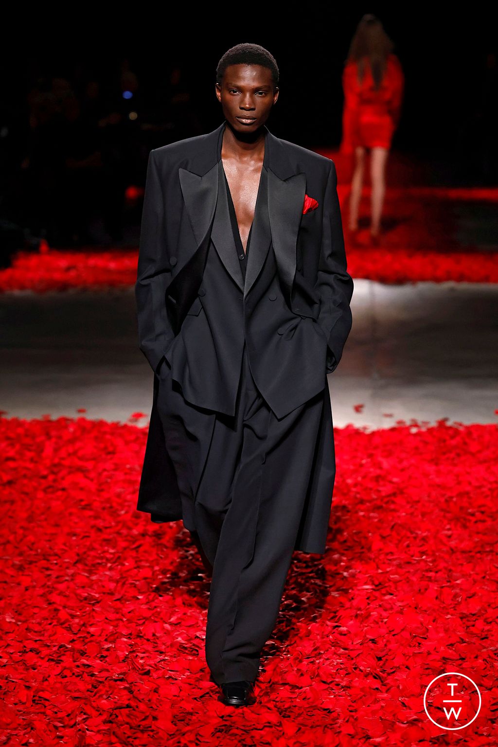 Fashion Week Milan Fall/Winter 2025 look 65 de la collection Ferragamo womenswear