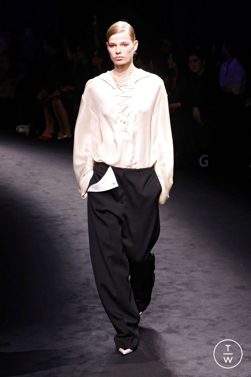 Fashion Week Milan Fall/Winter 2026 look 5 from the Ferragamo collection womenswear