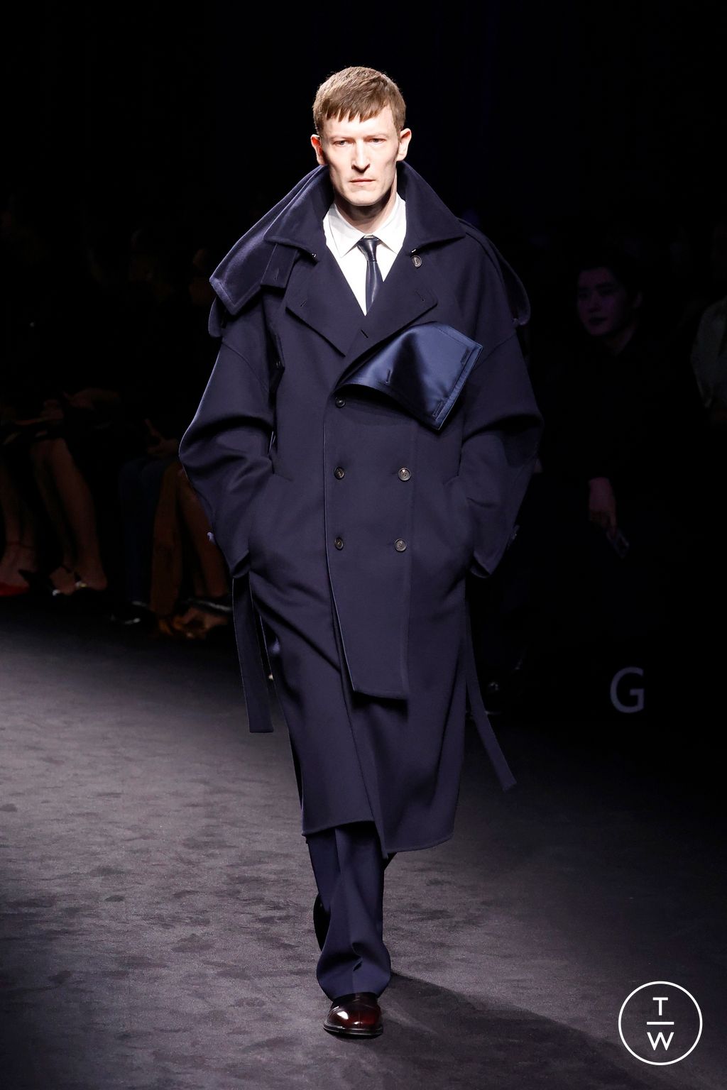 Fashion Week Milan Fall/Winter 2026 look 6 from the Ferragamo collection womenswear