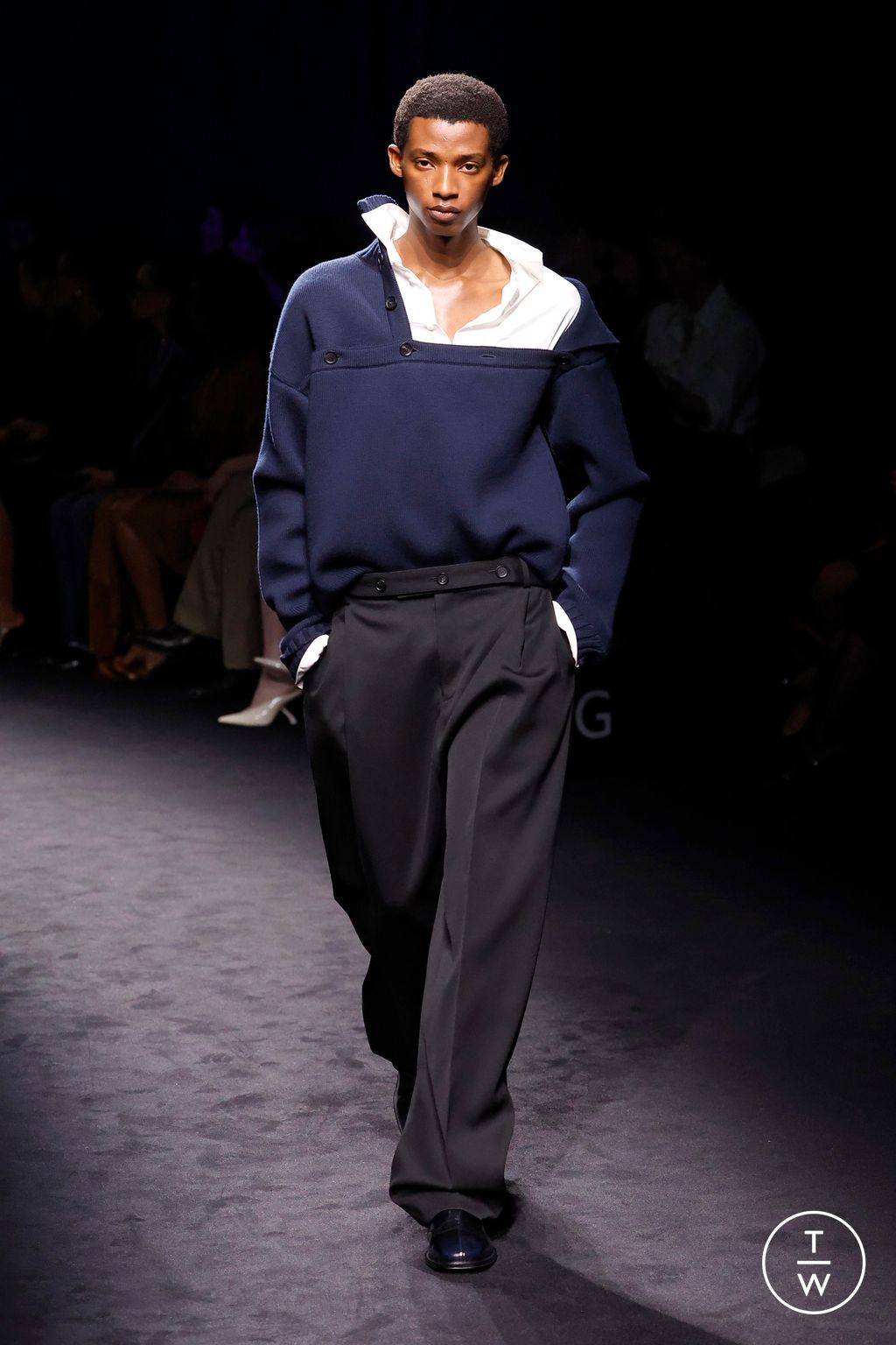Fashion Week Milan Fall/Winter 2026 look 10 from the Ferragamo collection 女装