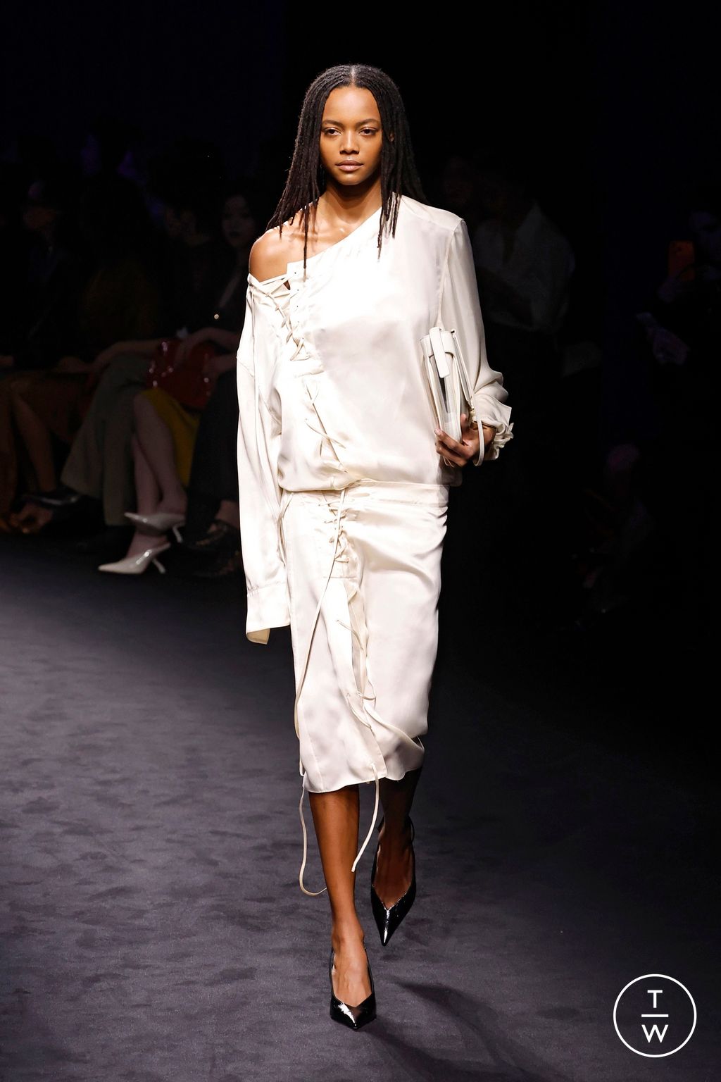 Fashion Week Milan Fall/Winter 2026 look 12 from the Ferragamo collection womenswear
