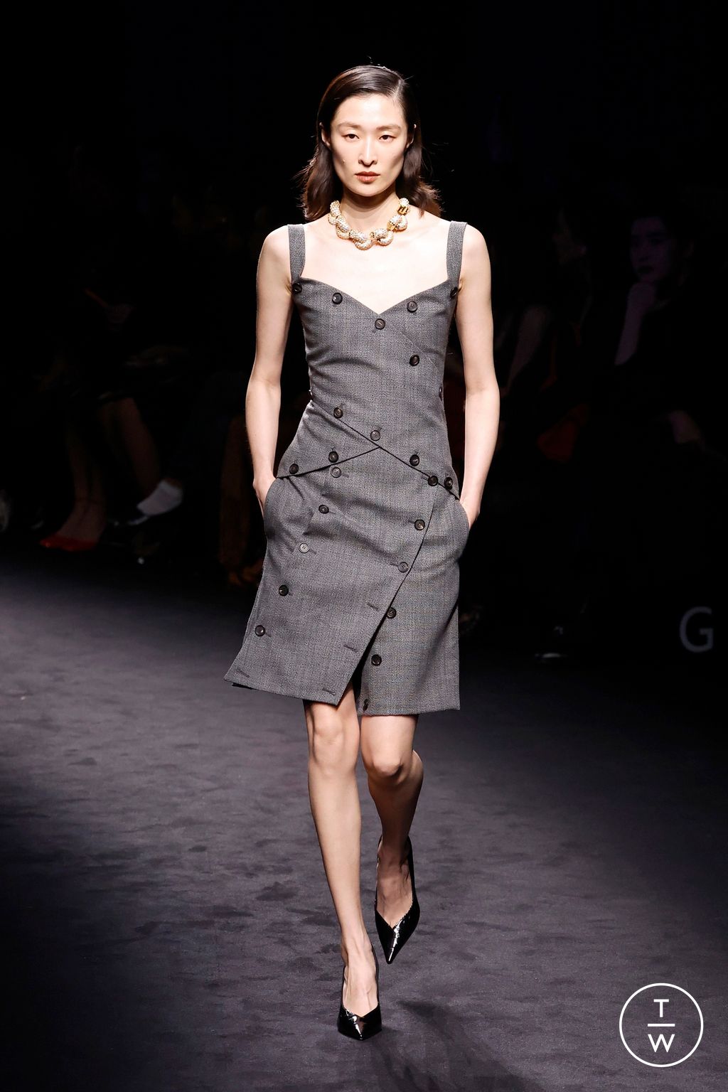 Fashion Week Milan Fall/Winter 2026 look 18 from the Ferragamo collection womenswear